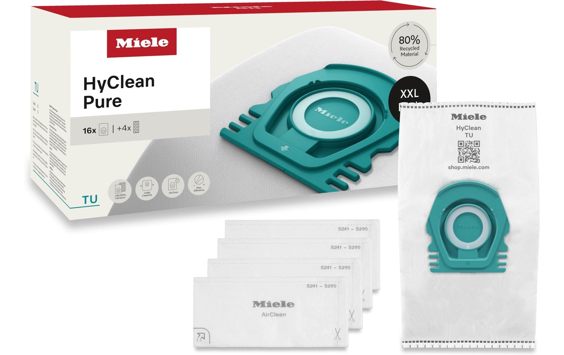 Miele Sac d'aspirateur »XXL-Pack TU HyClean Pure 16 Stück«