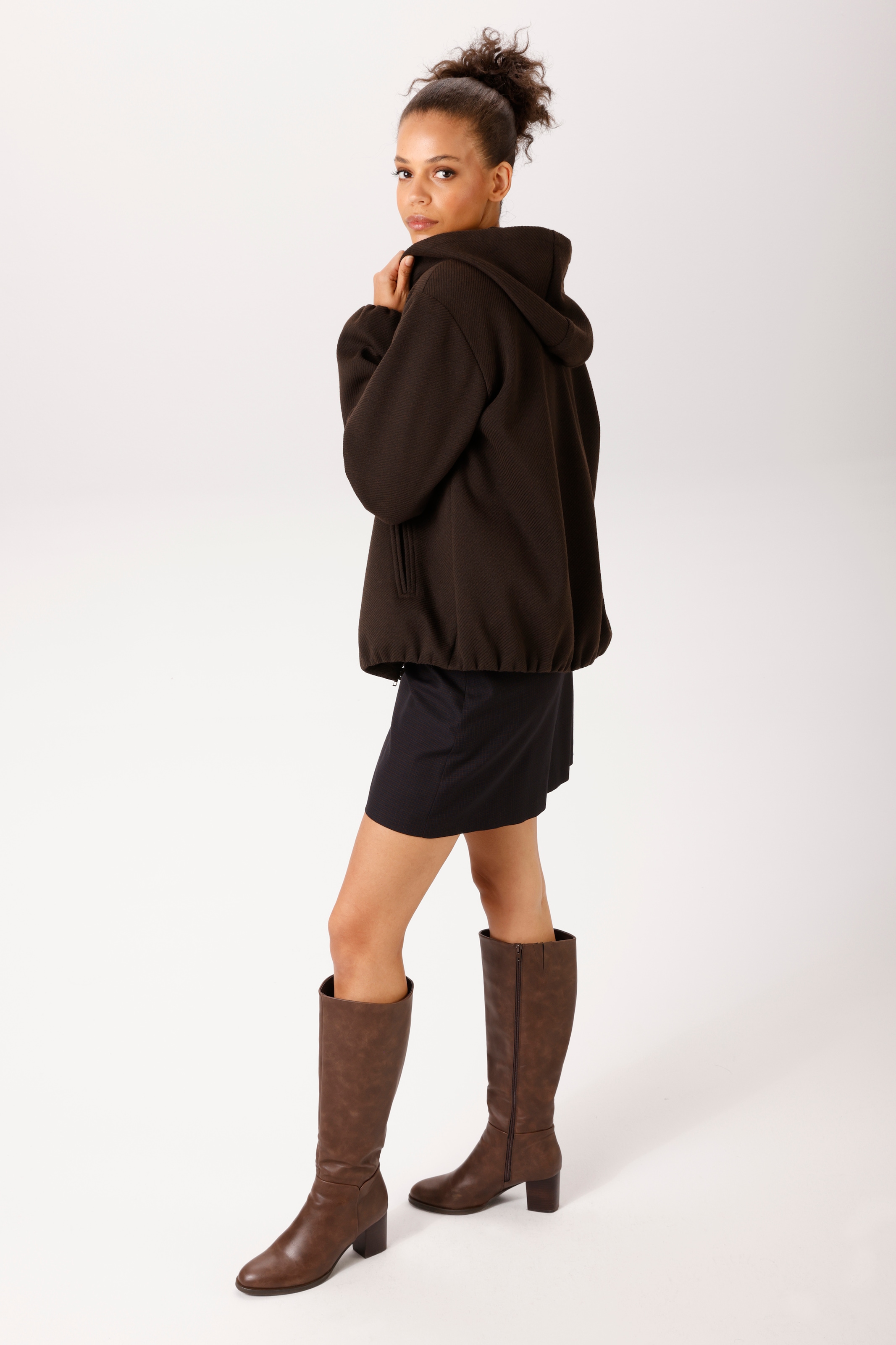 Aniston CASUAL Veste polaire avec capuche avec capuche - NOUVELLE COLLECTION