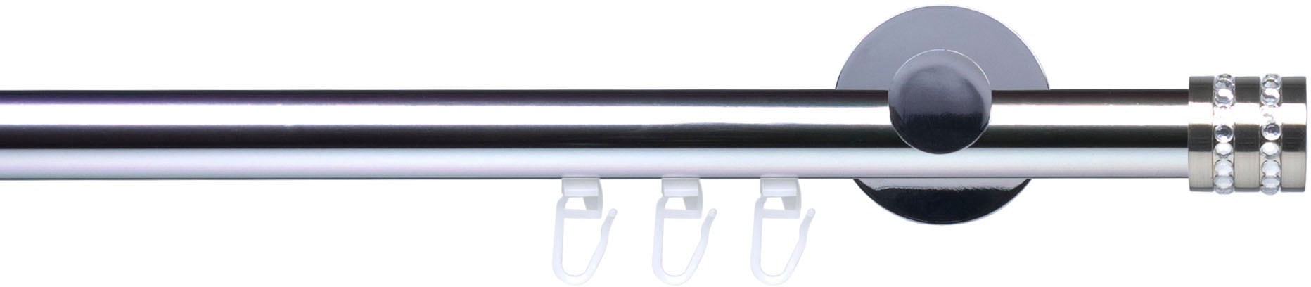 Image of Liedeco Gardinenstange "Innenlaufgarnitur 20 mm Piano Miami" Ø 2 mm 1 läufig-läufig Fixmass Gardinenstange Komplett