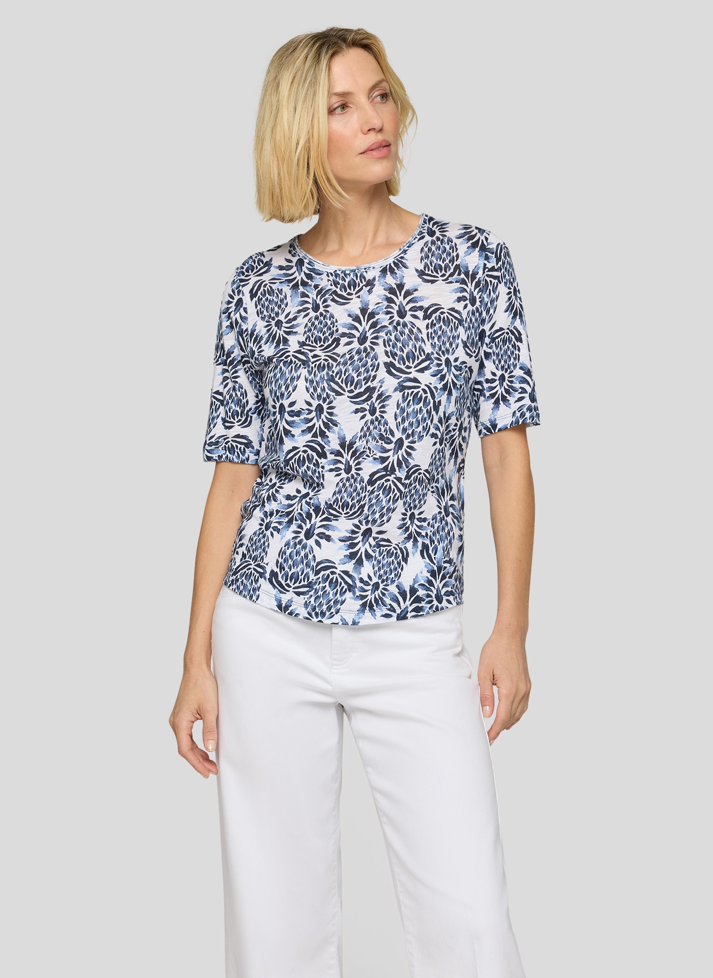 Image of Rabe Kurzarmshirt mit Allover-Print