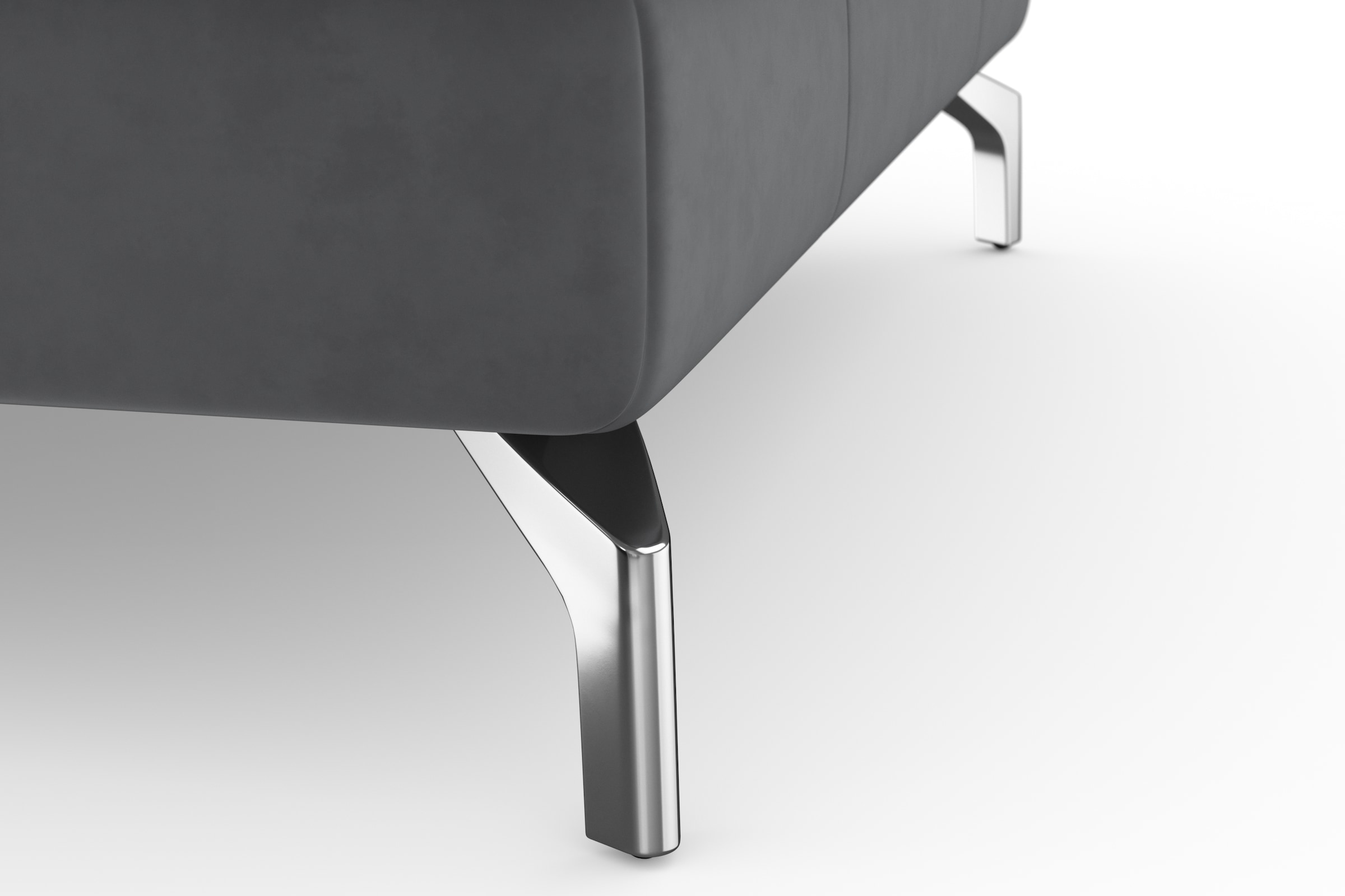 sit&more Ecksofa »Bendigo L-Form« inklusive Sitztiefenverstellung, Bodenfreiheit 12 cm, in 2 Fussfarben