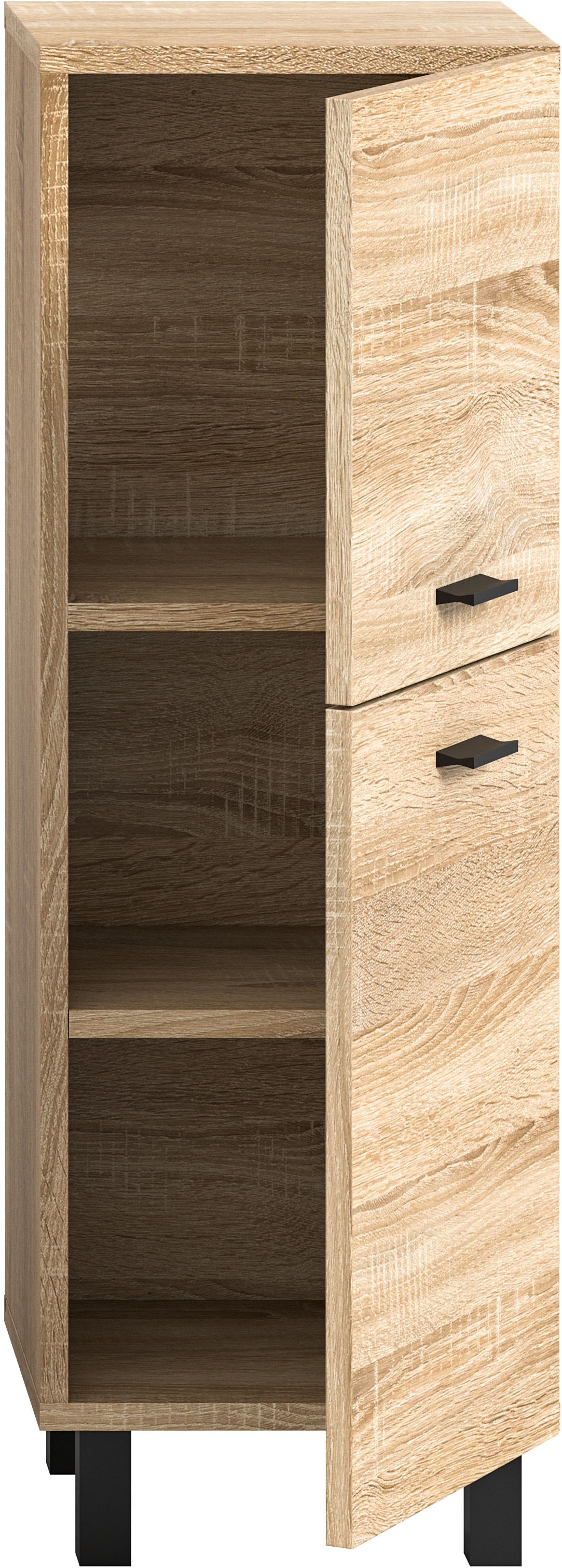 welltime Midischrank »Tampa, Höhe 80cm, hängend oder stehend montierbar« Badschrank, Bad-Möbel, Badezimmer