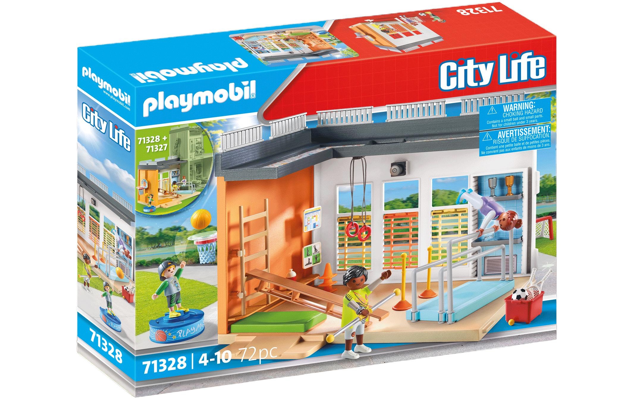 Image of Playmobil Spielbausteine "City Life Anbau Turnhalle 71328"