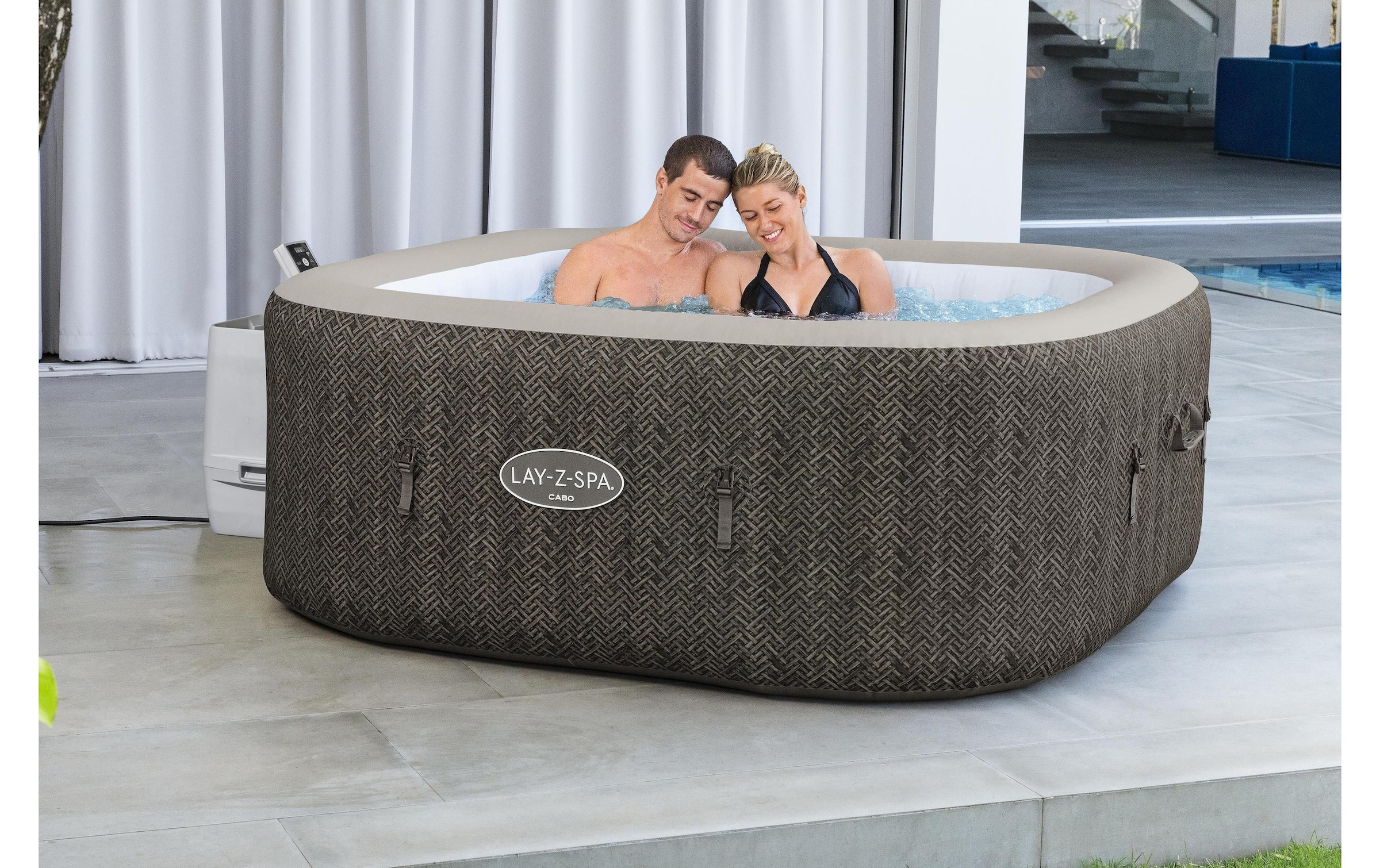 Bestway Jacuzzi »Cabo HydroJet« Energieeffizienter Whirlpool mit App-Steuerung für sechs Personen