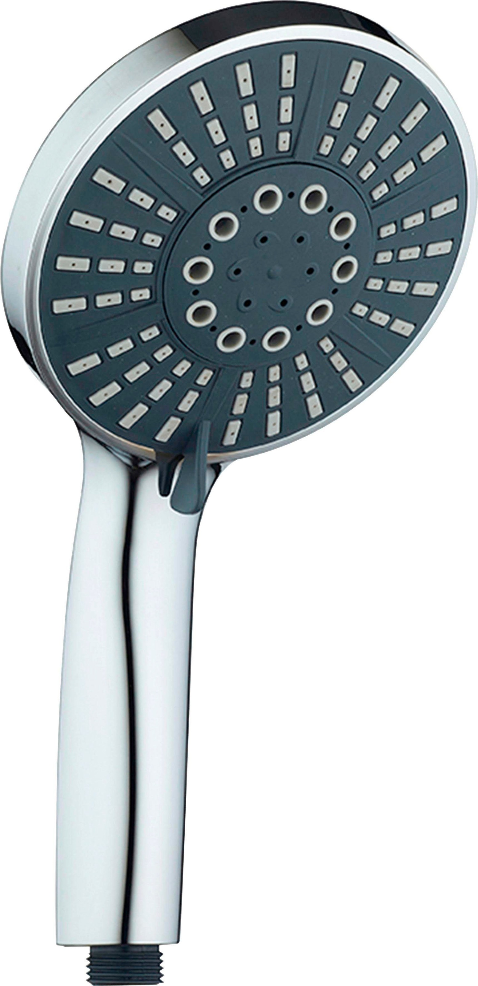 Image of Eyckhaus bath & relaxing Handbrause »Föhr«, Duschkopf mit fünf Strahlarten, Antikalk-Noppen, Wasserstopp-Funktion, Chrom bei Ackermann Versand Schweiz