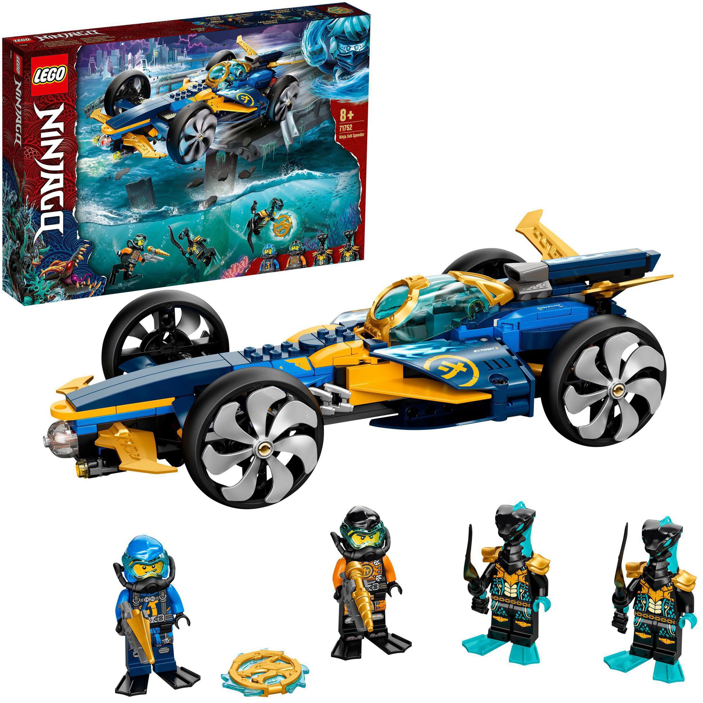 Image of LEGO® Konstruktionsspielsteine »Ninja-Unterwasserspeeder (71752), LEGO® NINJAGO®«, (356 St.), Made in Europe bei Ackermann Versand Schweiz