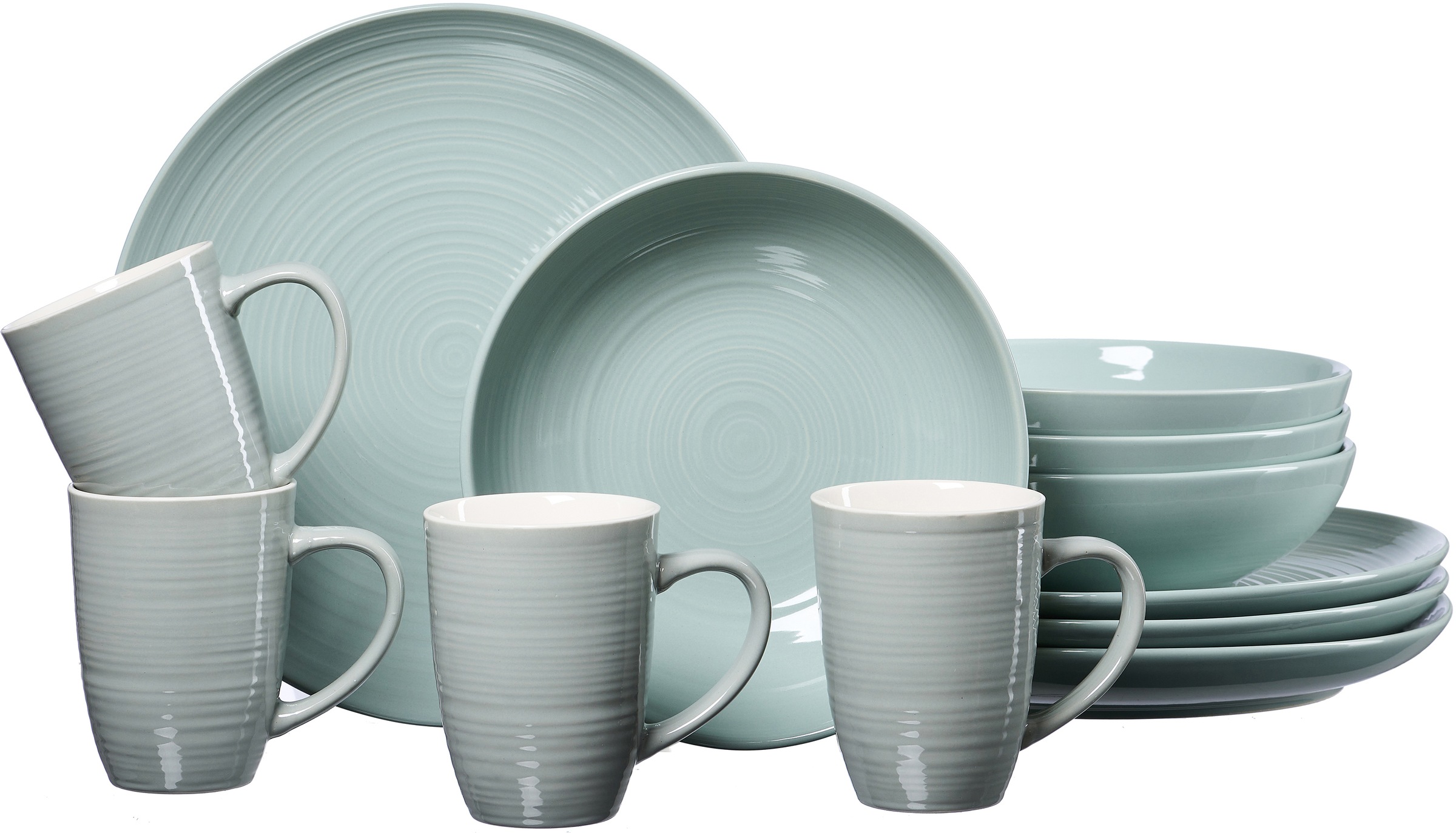 Image of Ritzenhoff & Breker Kombiservice "Geschirr-Set, Service Suomi" skandinavisches Design, 12 Teile, für 4 Personen