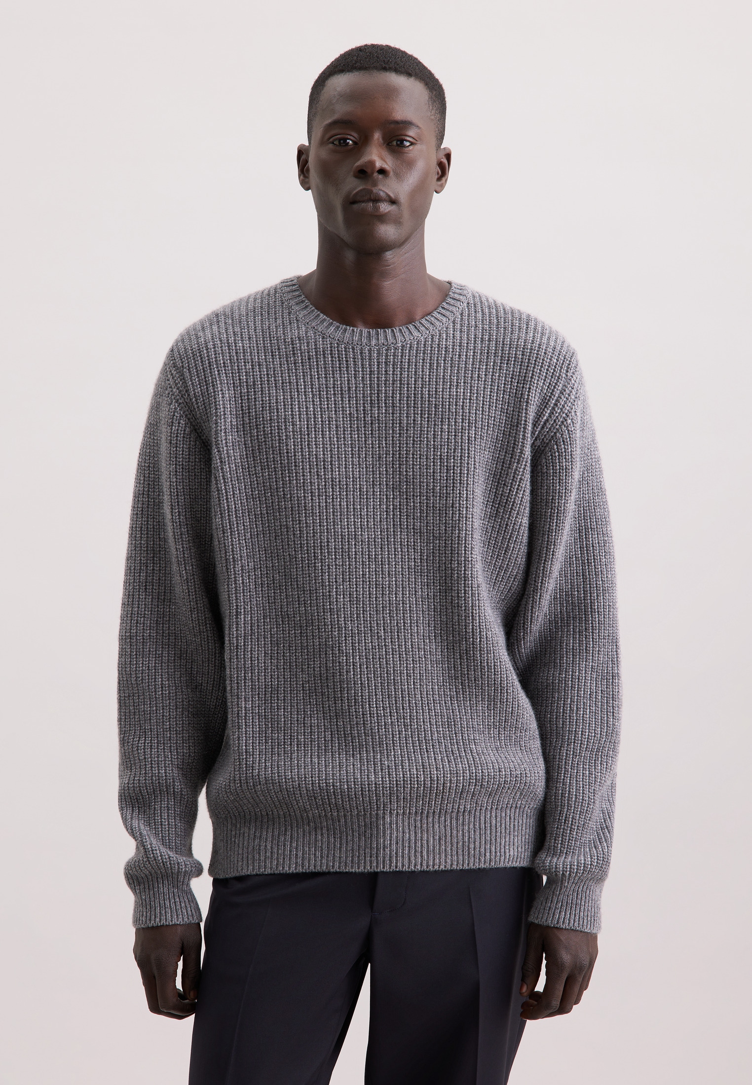 seidensticker Strickpullover »Schwarze Rose« 1/1 Rundhals Uni