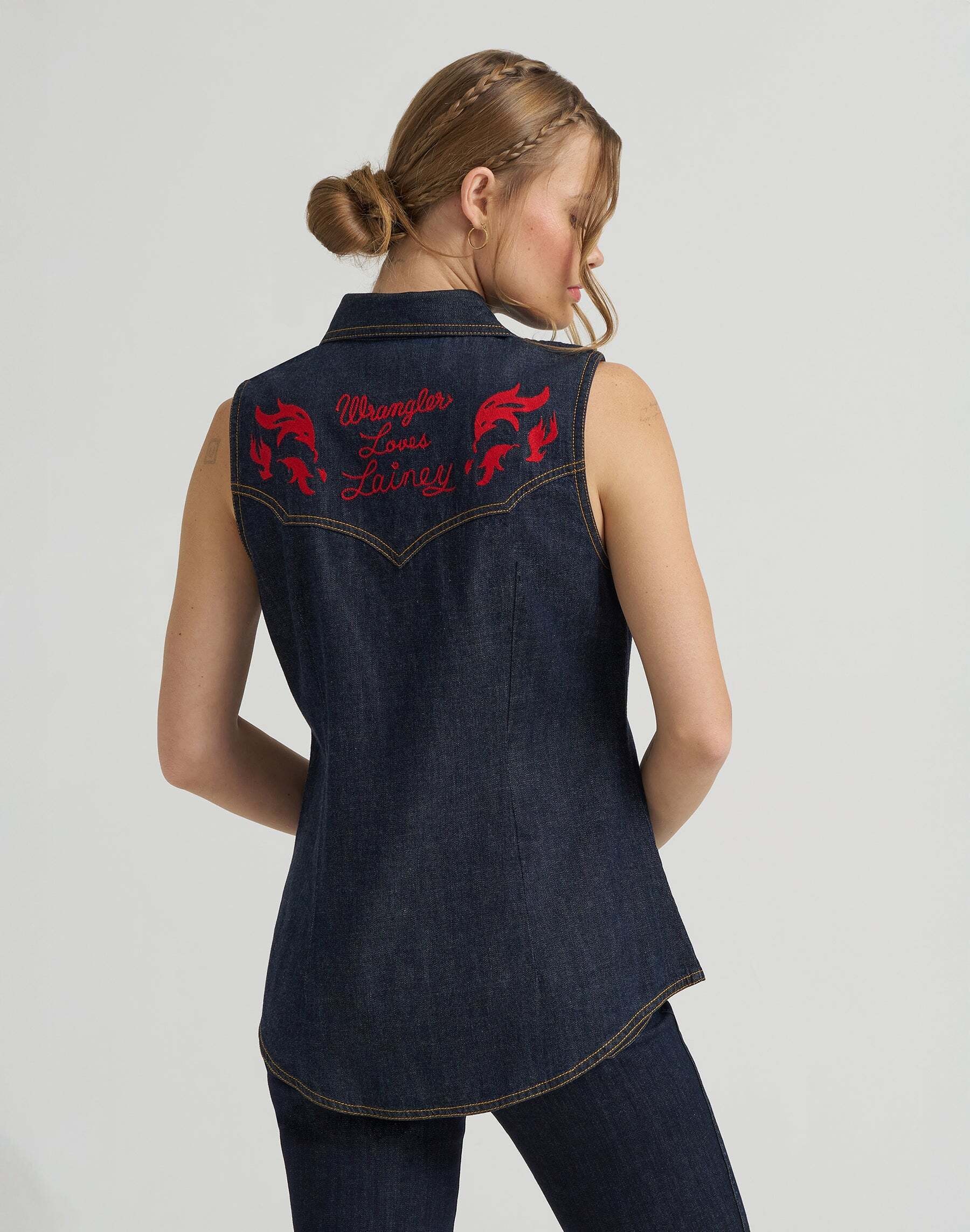 Wrangler Jeansbluse »WRANGLER Jeanshemd Sleeveless«