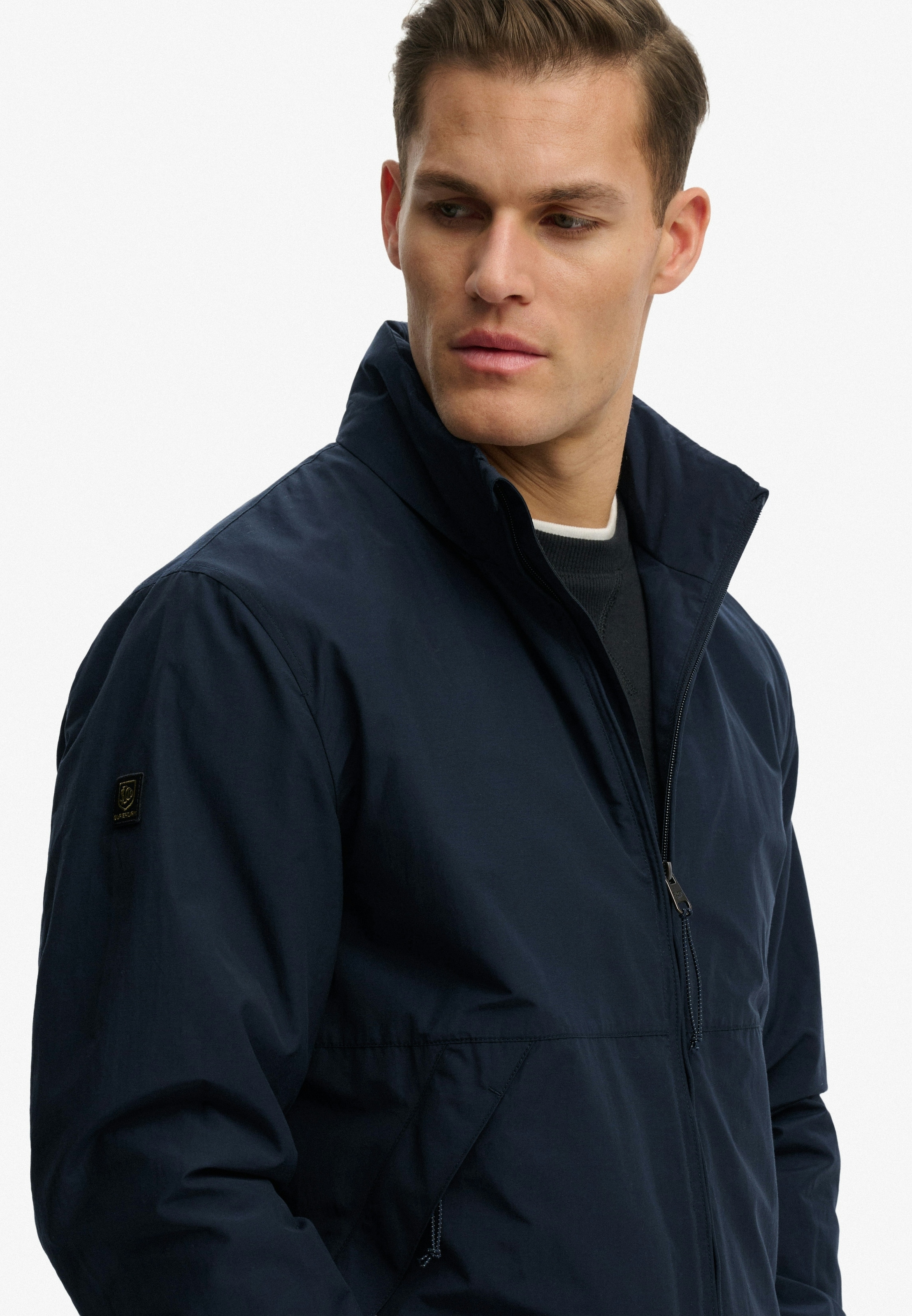 Superdry Parka »SPORTS JACKET« avec étiquette de marque, en polyester et fibre synthétique, coupe décontractée
