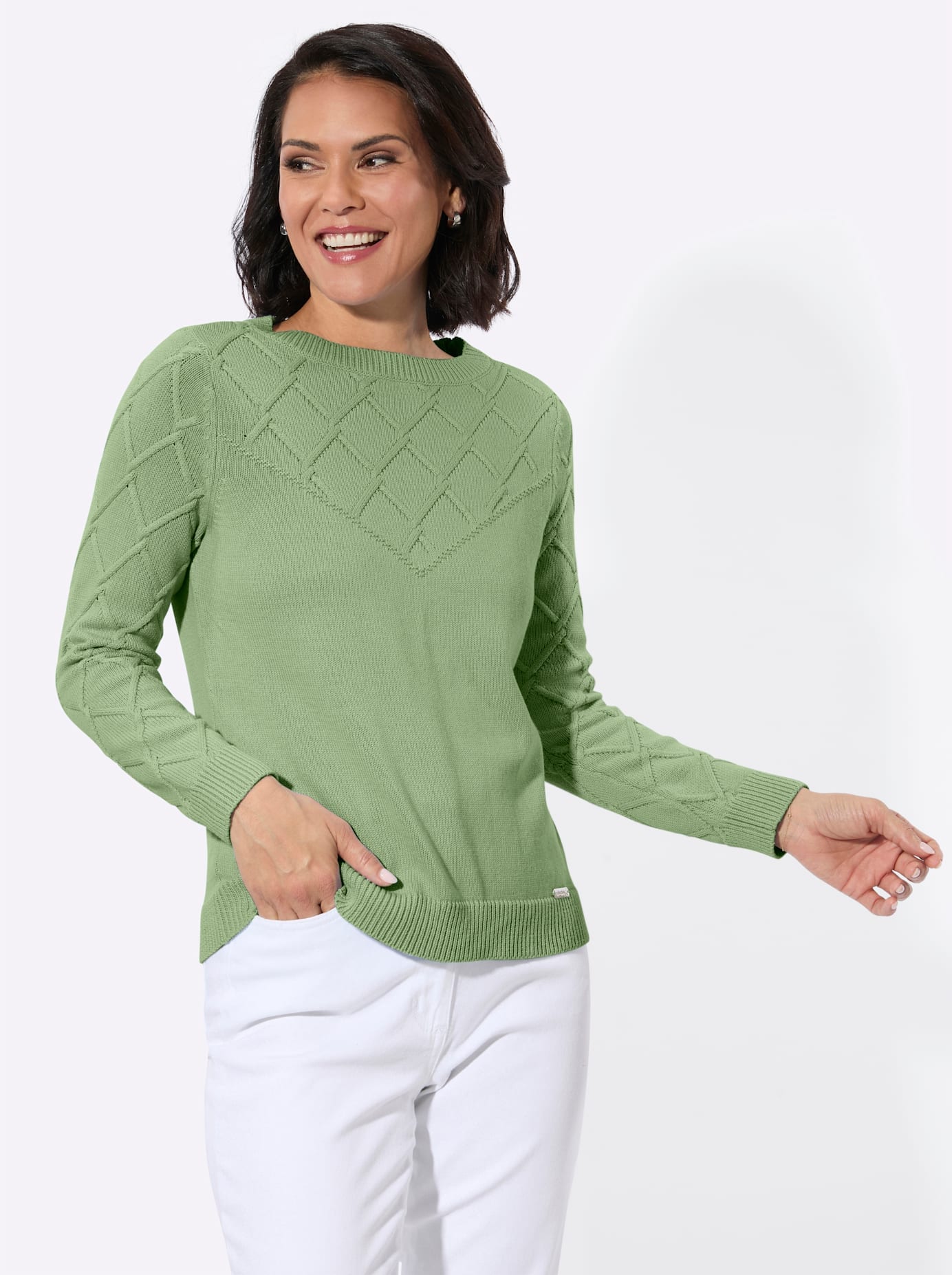 Casual Looks Strickpullover "U-Boot-Pullover"