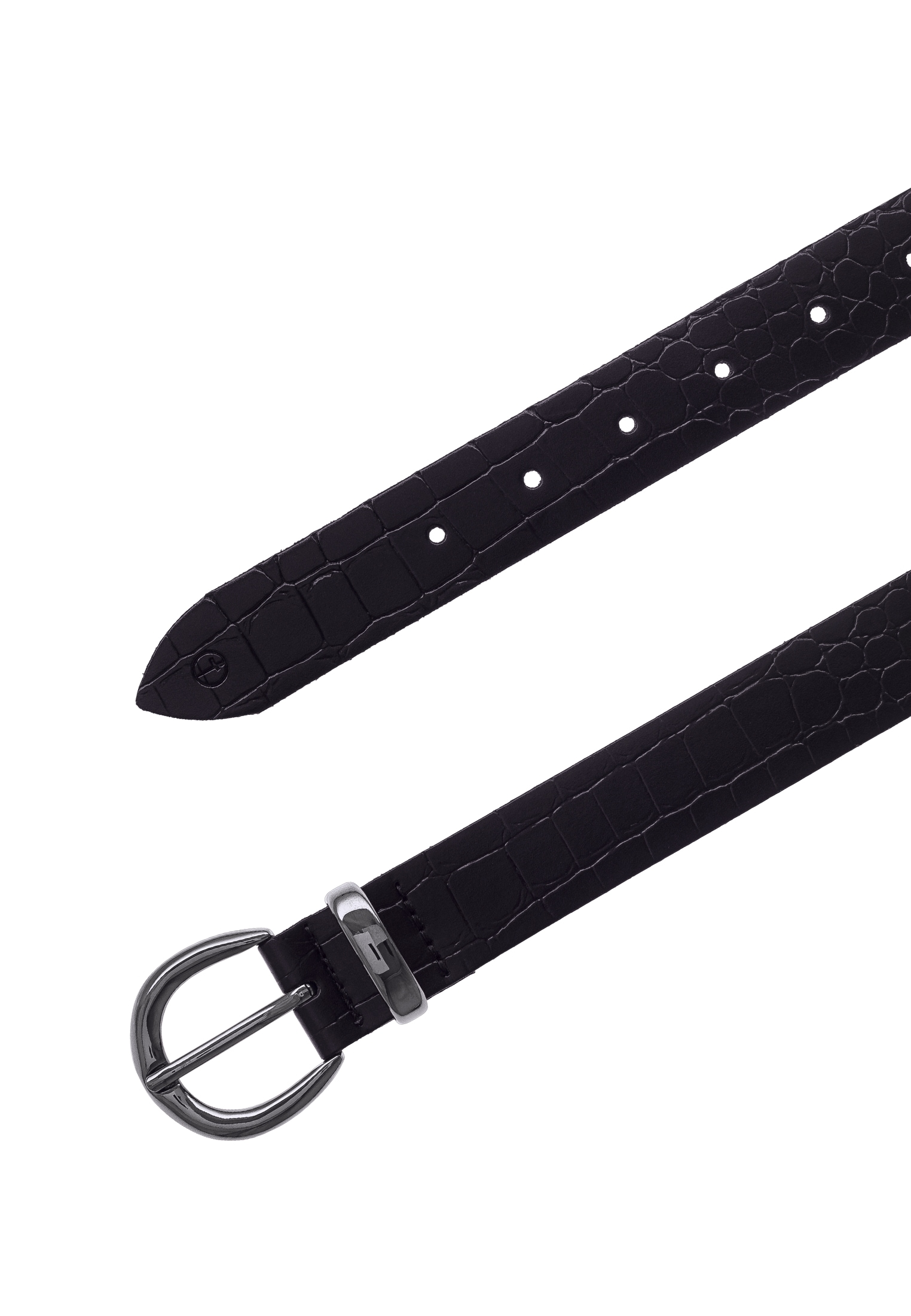 Tamaris Ceinture en cuir Krokoprägung