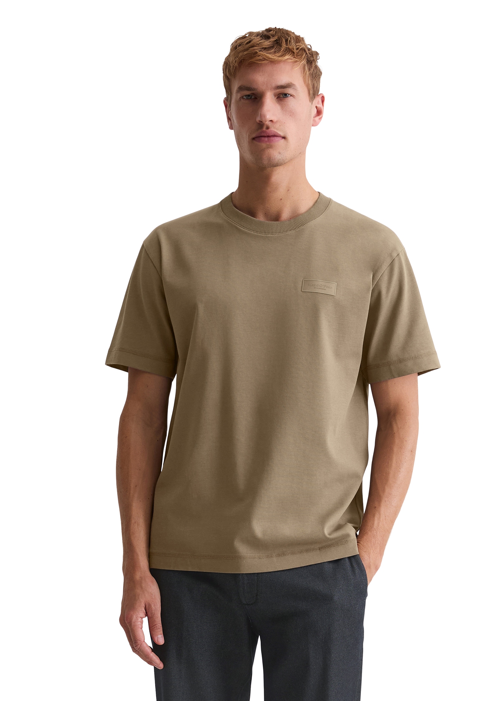 Image of Marc OPolo T-Shirt relaxed aus schwerem Bio-Baumwoll-Jersey