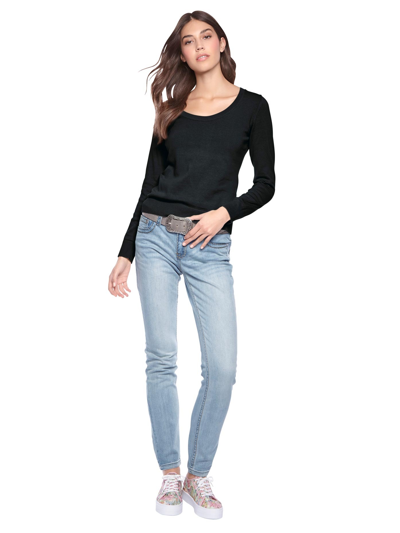 Image of LINEA TESINI by Heine Rundhalspullover »Rundhals-Pullover« bei Ackermann Versand Schweiz