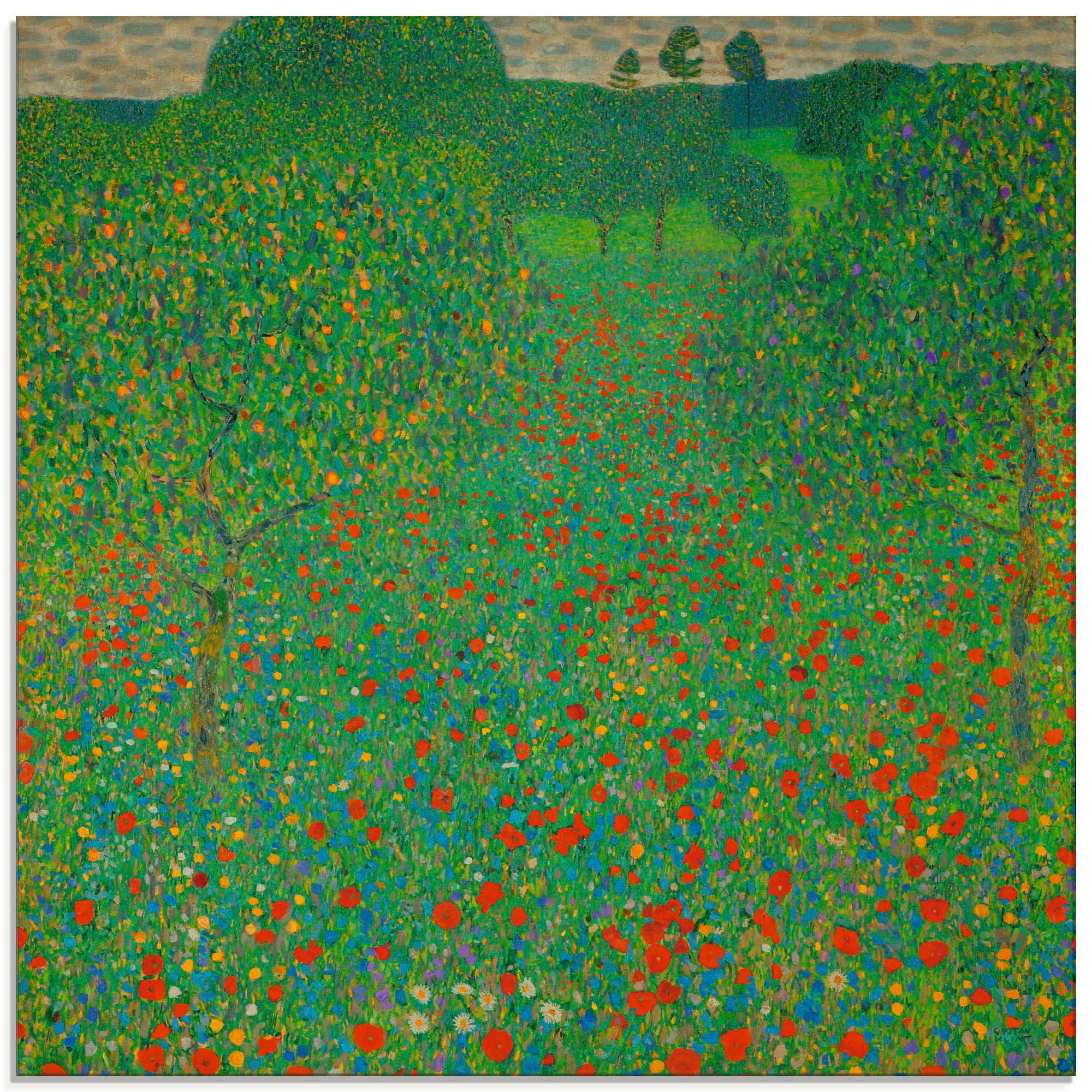 Image of Artland Glasbild »Feld mit Mohn«, Blumen, (1 St.) bei Ackermann Versand Schweiz