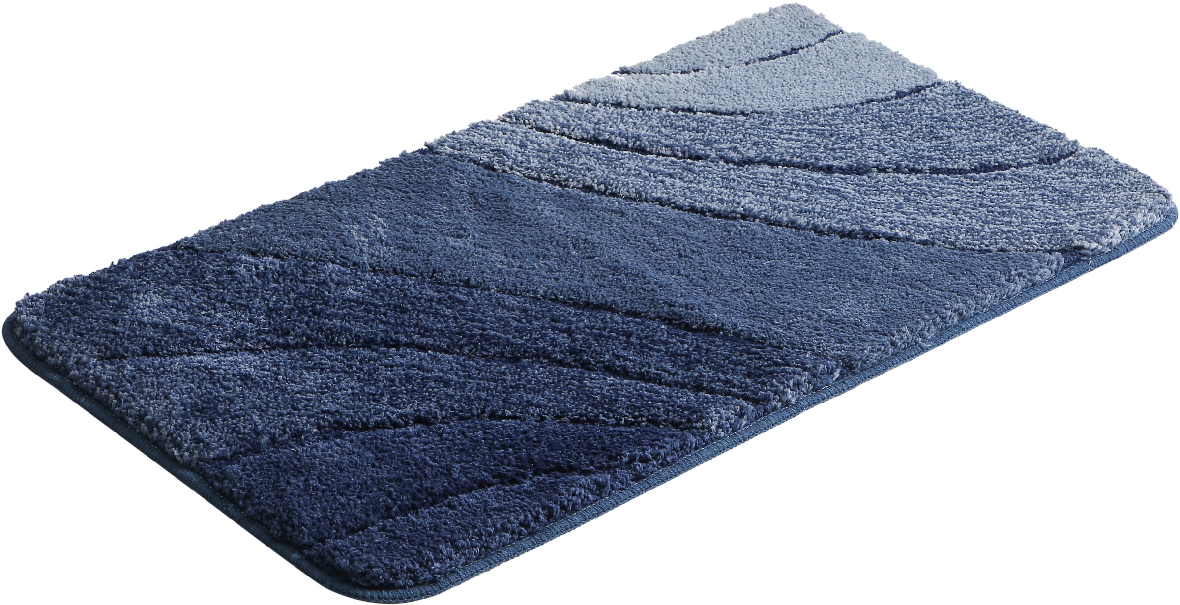my home Badematte »Josie, Badvorleger, Badezimmer Teppich«, rutschhemmend beschichtet, fussbodenheizungsgeeignet-schnell trocknend-strapazierfähig, Badteppich, Badematten, rechteckig, rund & als 3-tlg. Set erhältlich