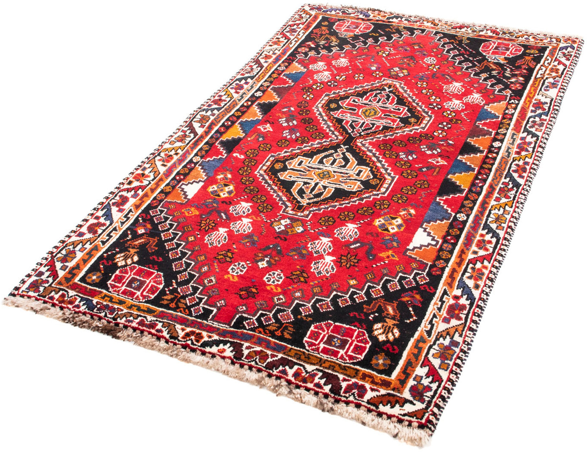 Image of morgenland Orientteppich »Perser - Nomadic - 168 x 105 cm - dunkelrot«, rechteckig, 10 mm Höhe, Wohnzimmer, Handgeknüpft, Einzelstück mit Zertifikat bei Ackermann Versand Schweiz