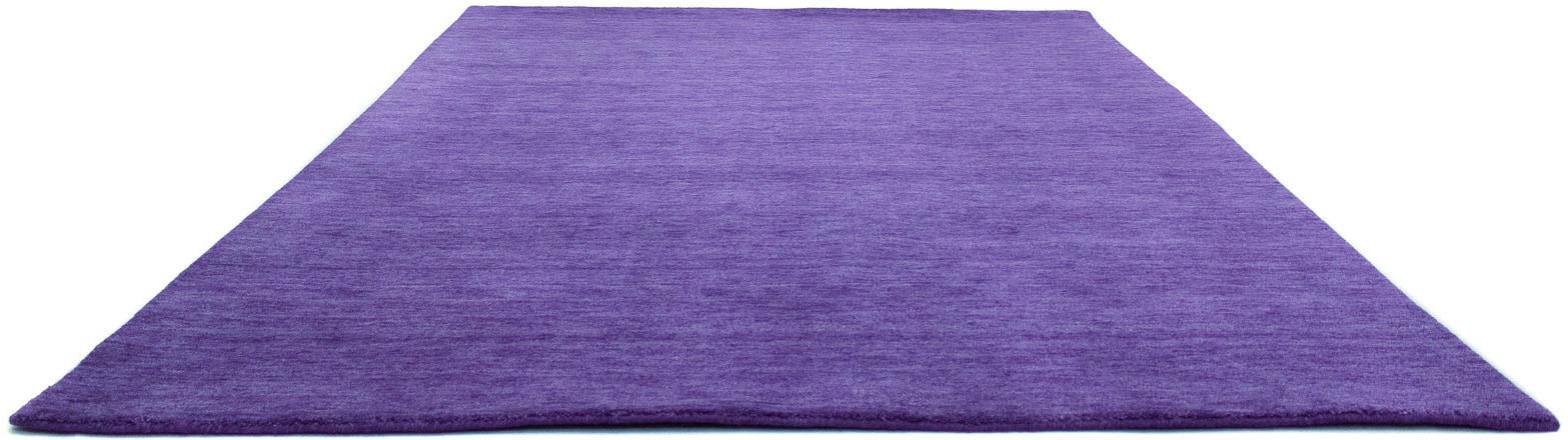 morgenland Wollteppich »Uni - Gabbeh Teppich - Softy«, rechteckig, 1,6 mm Höhe, Gabbeh Optik, Uni Farben, reine Wolle, sehr weicher Flor, Wohnzimmer