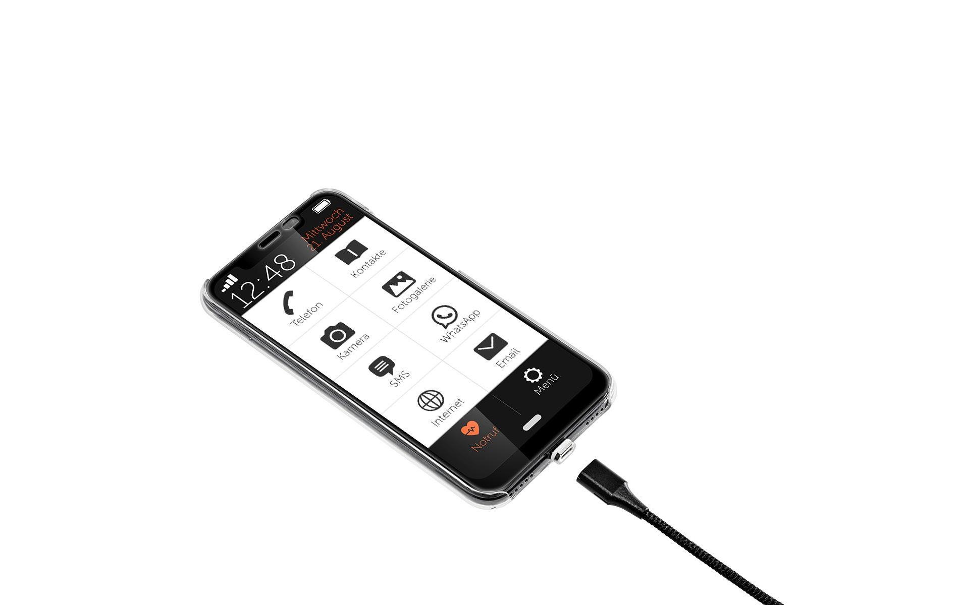 Gigaset Smartphone »GS195 LS«, schwarz