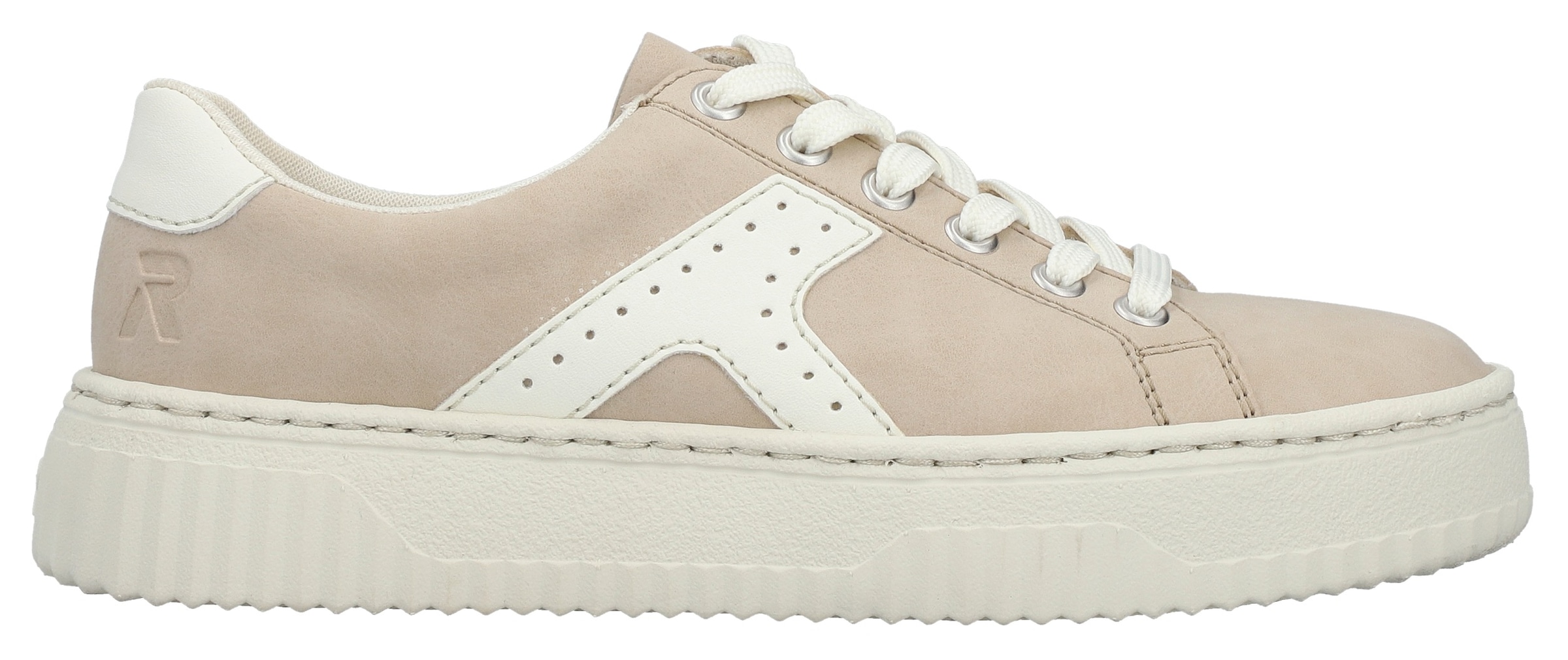 Rieker Baskets à plateforme  chaussure à lacets, chaussure basse, sneaker décontracté avec semelle plateforme mode