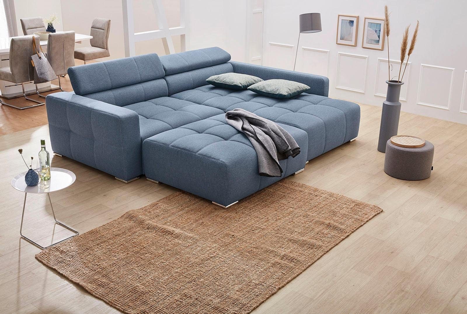 Kopf- Zierkissen und im bzw. Big-Sofa-Style, Rückenteilverstellung mit Gruppe »Salerno«, Jockenhöfer kaufen Ecksofa