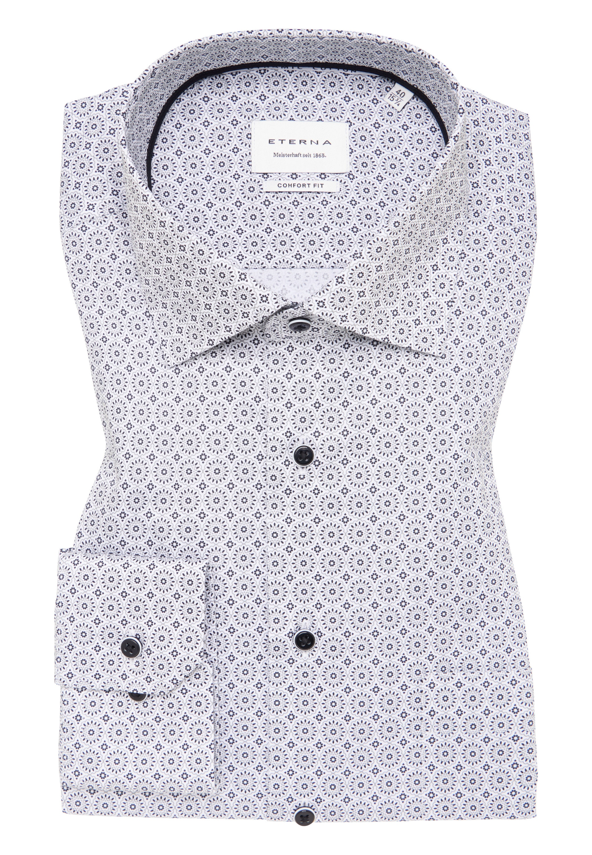 Eterna Langarmhemd »COMFORT FIT« NON IRON (bügelfrei)