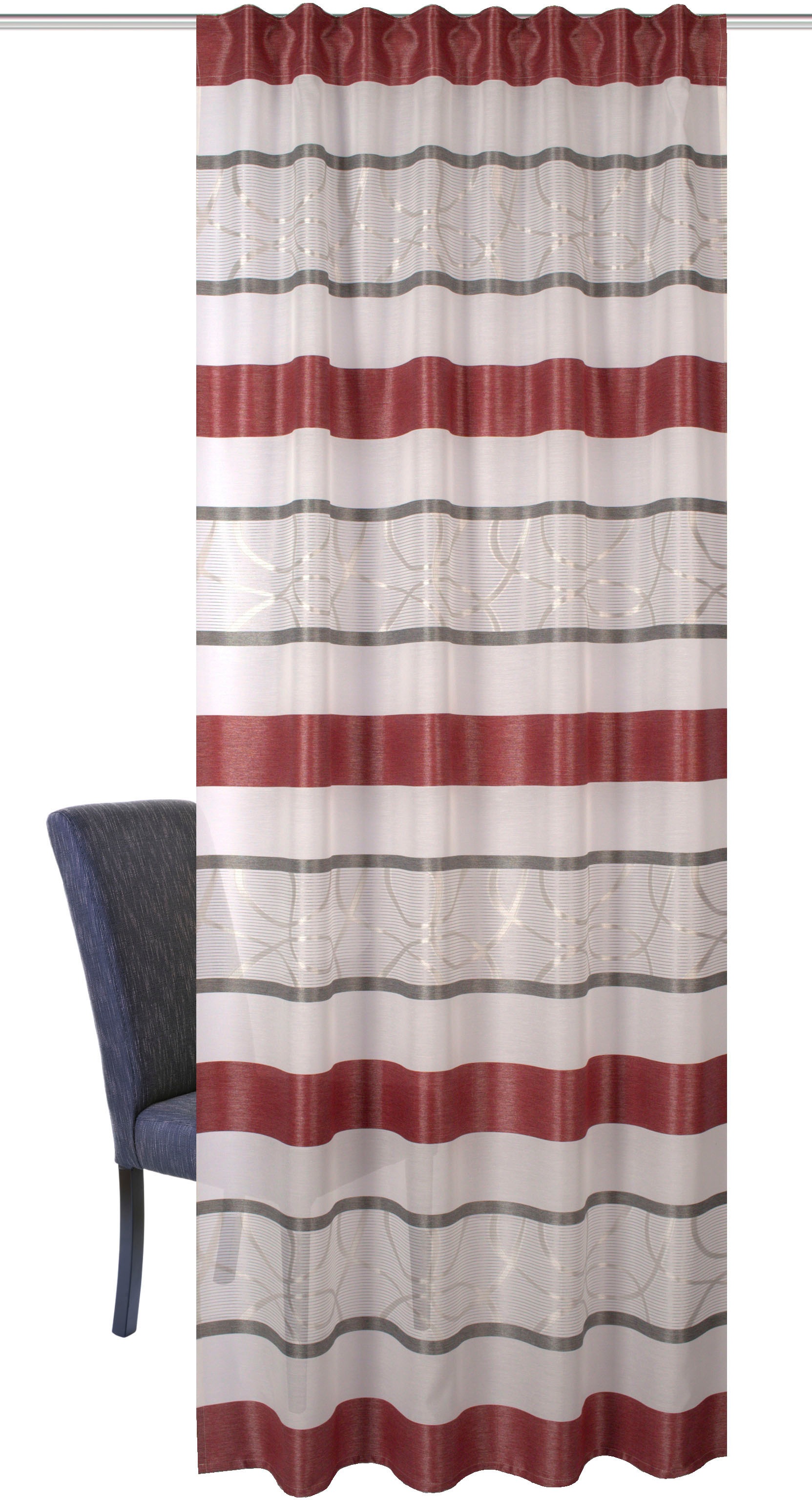 Image of HOME WOHNIDEEN Vorhang »PIRULI«, (1 St.), Querstreifen bei Ackermann Versand Schweiz