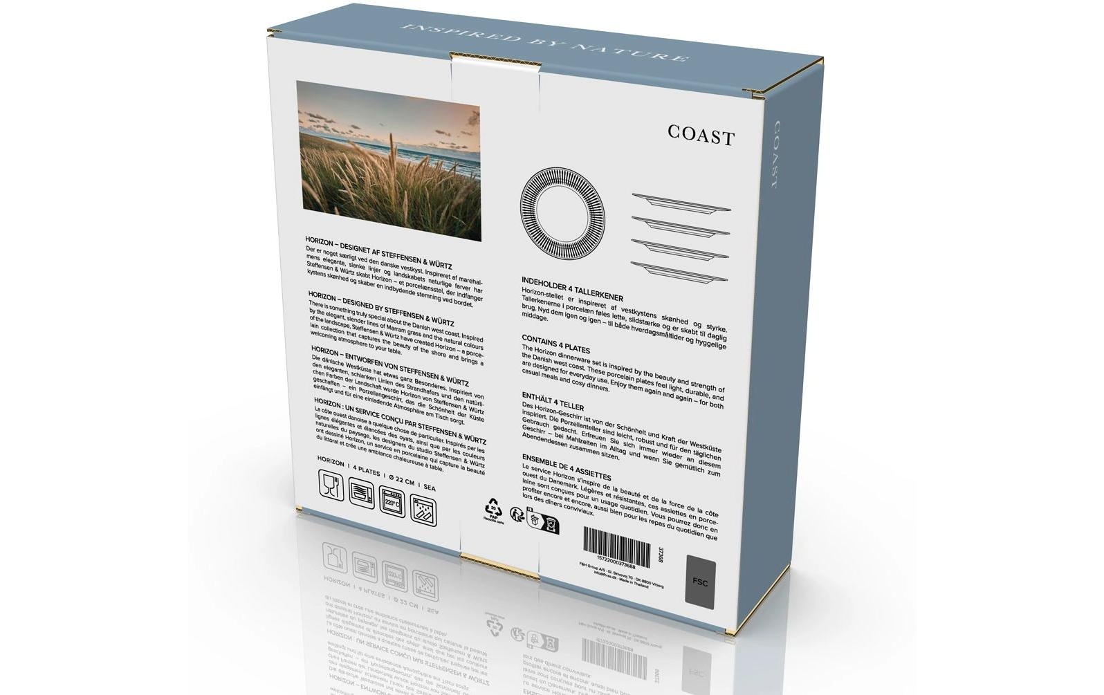 coast Dessertteller »Horizon, 22 cm, 4 Stück«