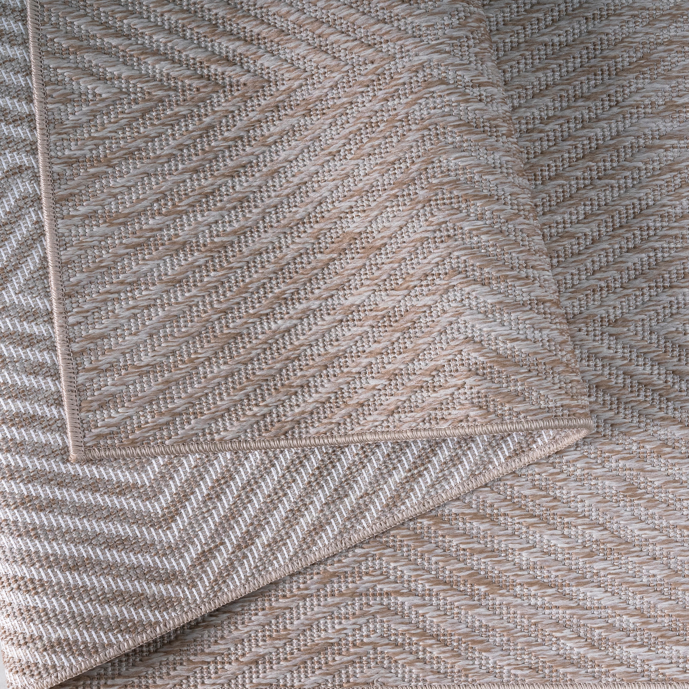 my home Teppich »Elsa, In- und Outdoor geeignet« rechteckig 3 mm Höhe Sisal-Optik, Wetterfest & UV-beständig, Boho, Wohnzimmer, Camping