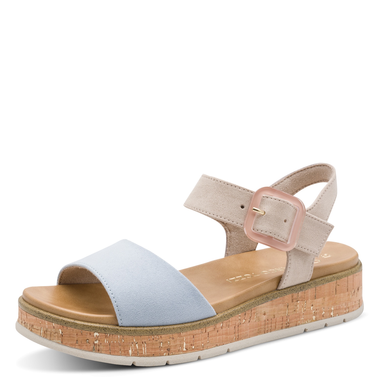 Image of MARCO TOZZI Keilsandalette "GRADI" Plateau, Sommerschuh, Riemchensandale mit Sohle im Kork-Look