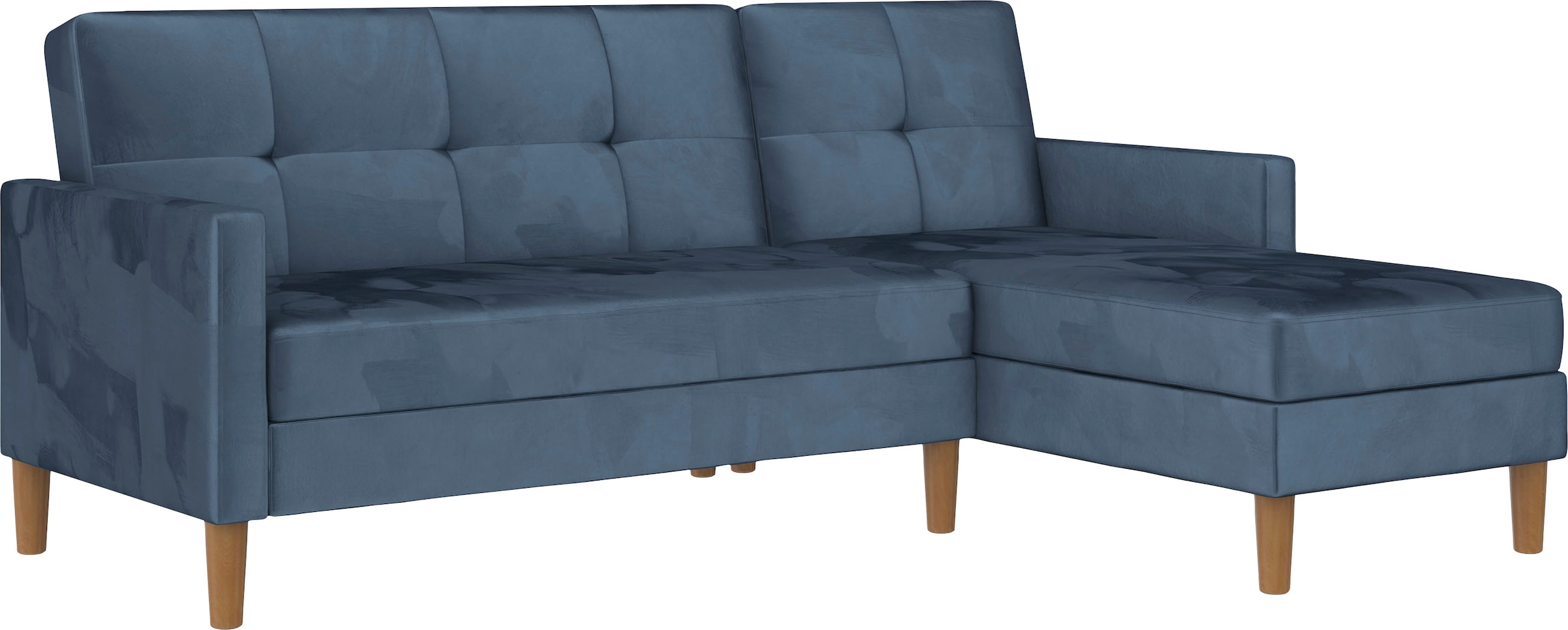 Dorel Home Ecksofa »Lilly, L-Form,«, mit Bett-Funktion, Recamiere beidseitig montierbar, Sitzhöhe 43 cm