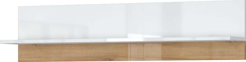 Image of GOODproduct Wandregal "Vida" (H/B): 32/140cm, UV lackiert, kratzfest, hochglänzend