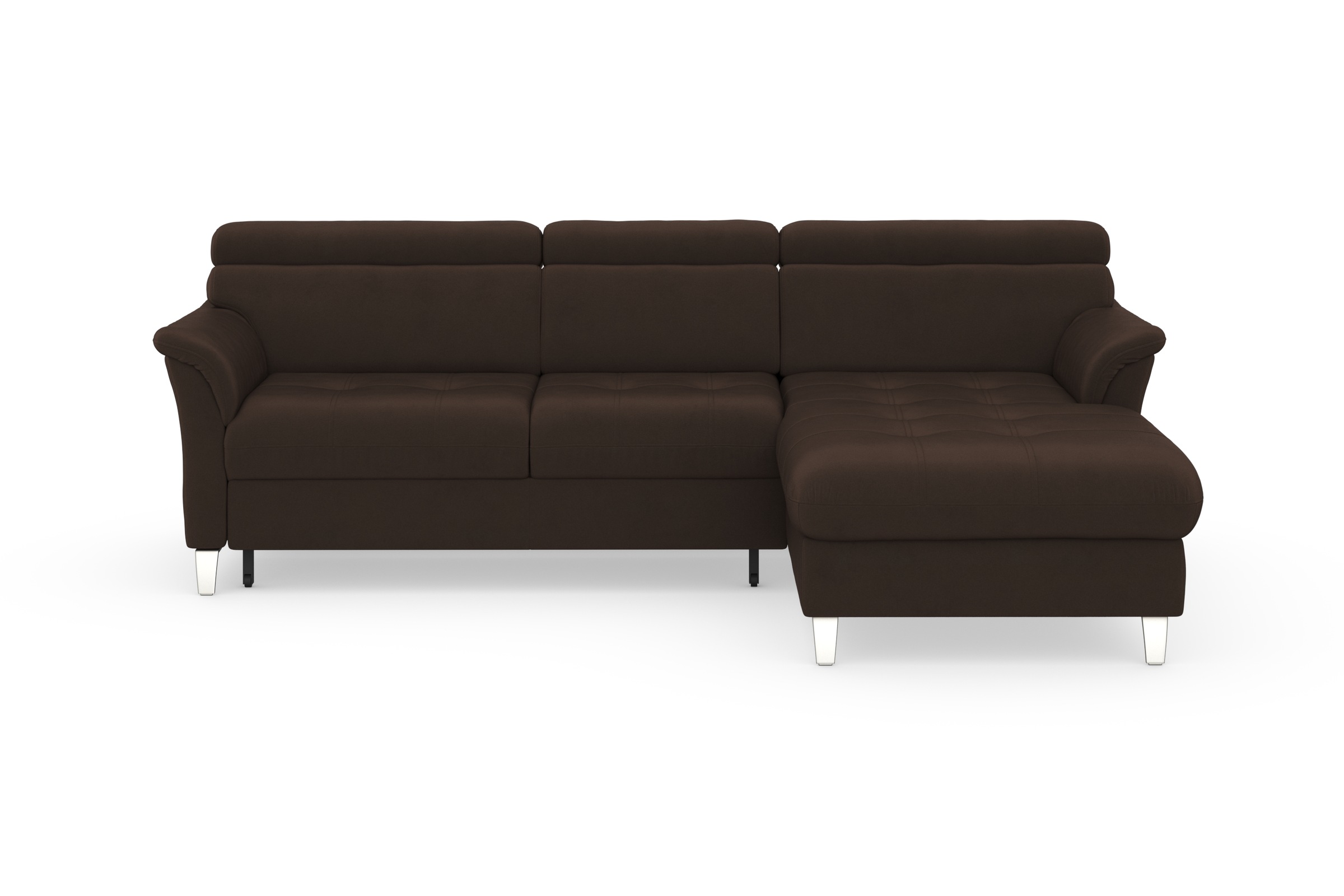 sit&more Ecksofa »Marano L-Form«, inklusive Kopfteilverstellung, wahlweise mit Bettfunktion, Bettkasten