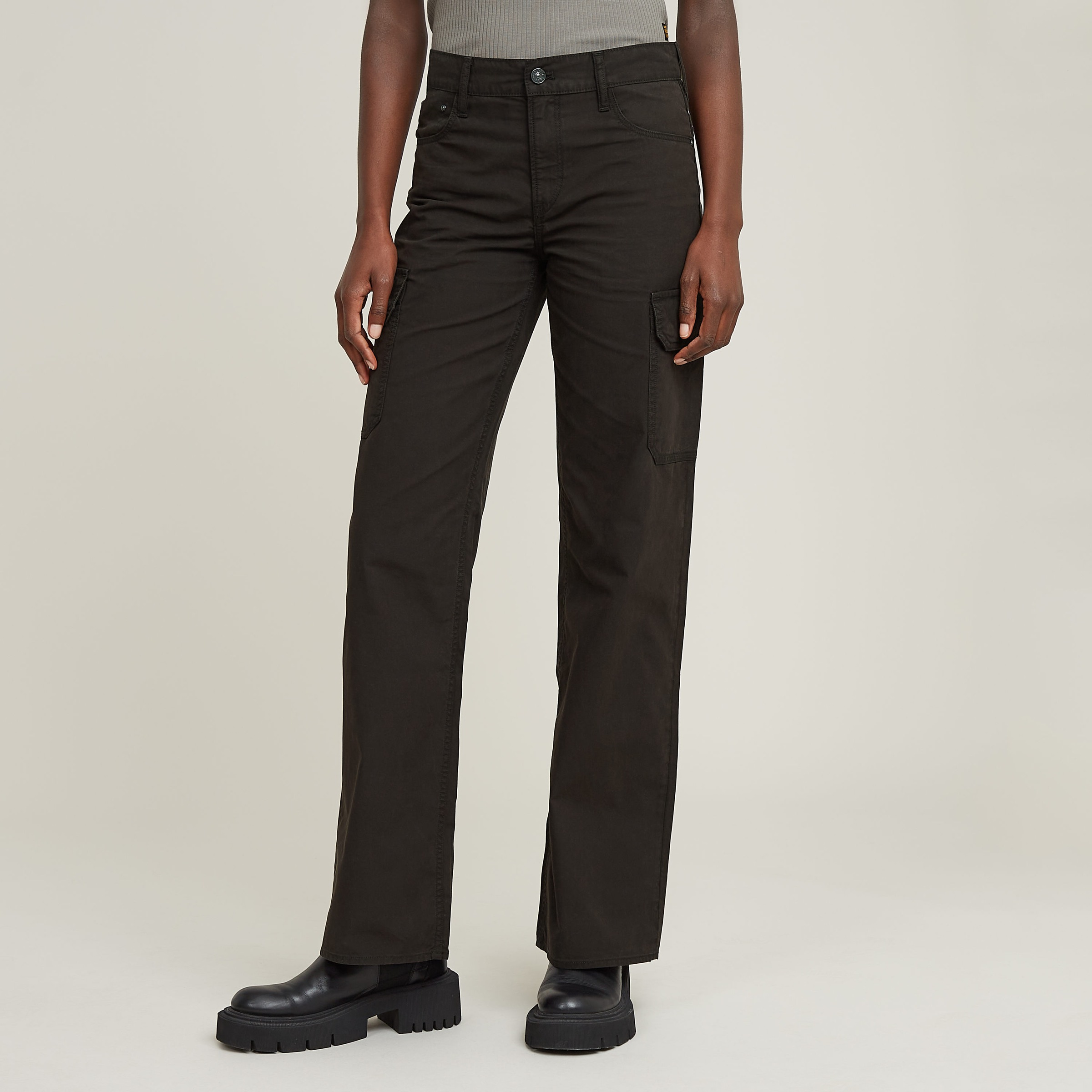 Image of G-STAR 5-Pocket-Hose "Judee Cargo" mit aufgesetzten Taschen