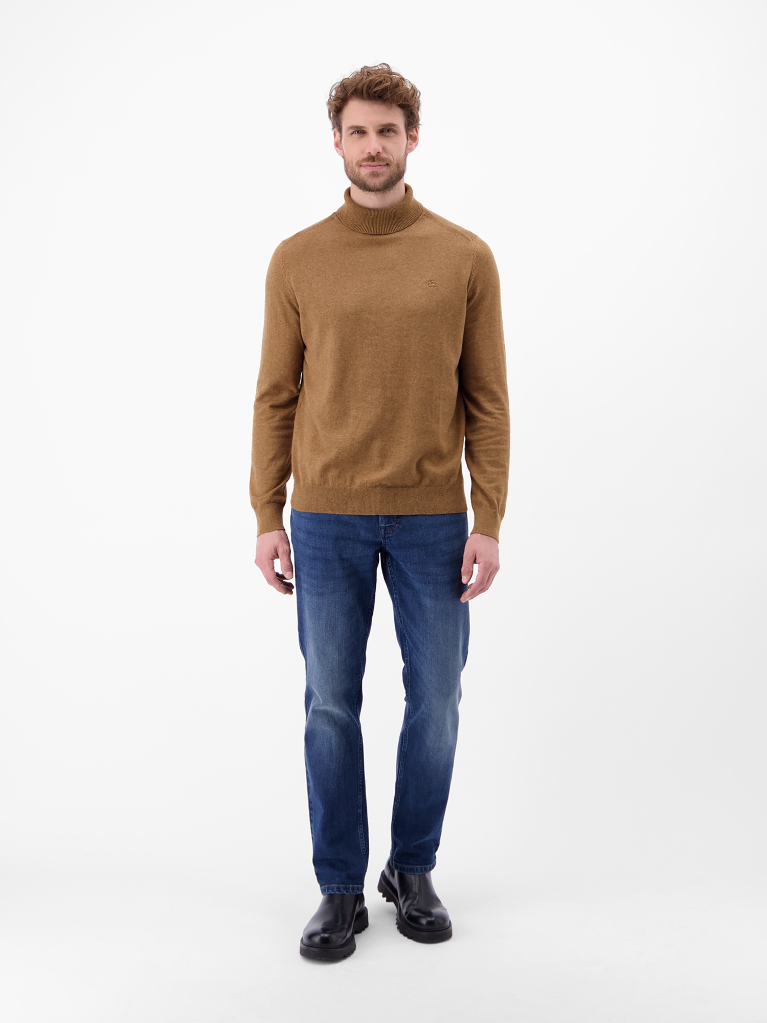 LERROS Pull à col roulé »Herren Rollkragen-Strickpullover«