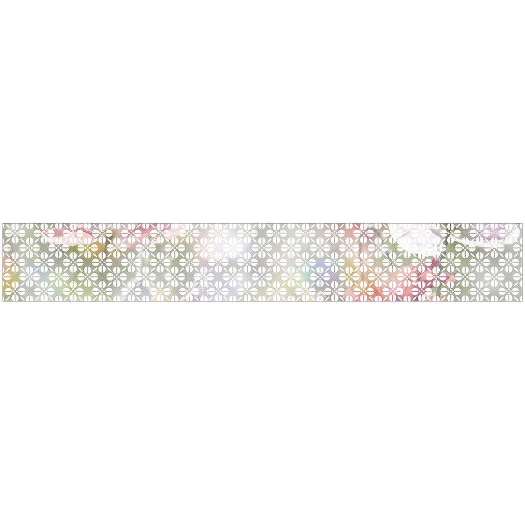 MySpotti Fensterfolie »Look Grafik Blumenmuster white«, halbtransparent, glattstatisch haftend