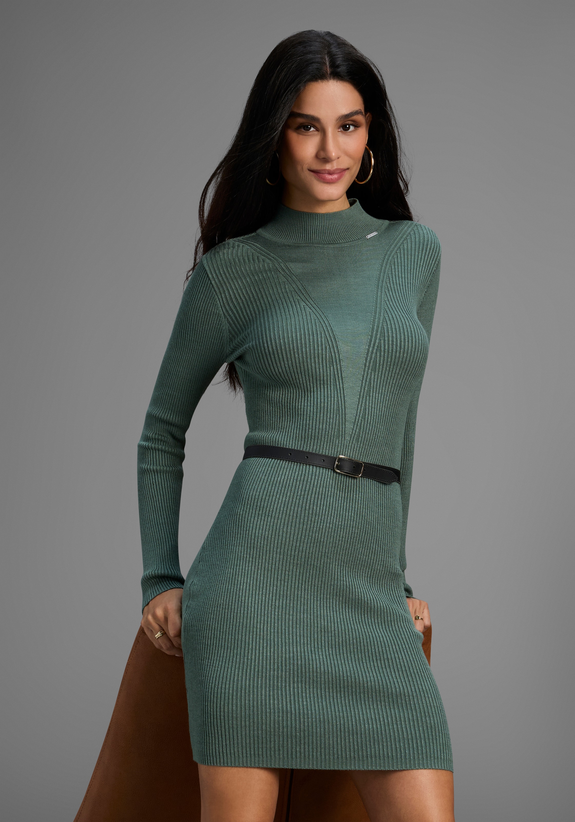 Image of Bruno Banani Strickkleid in Rippstrick