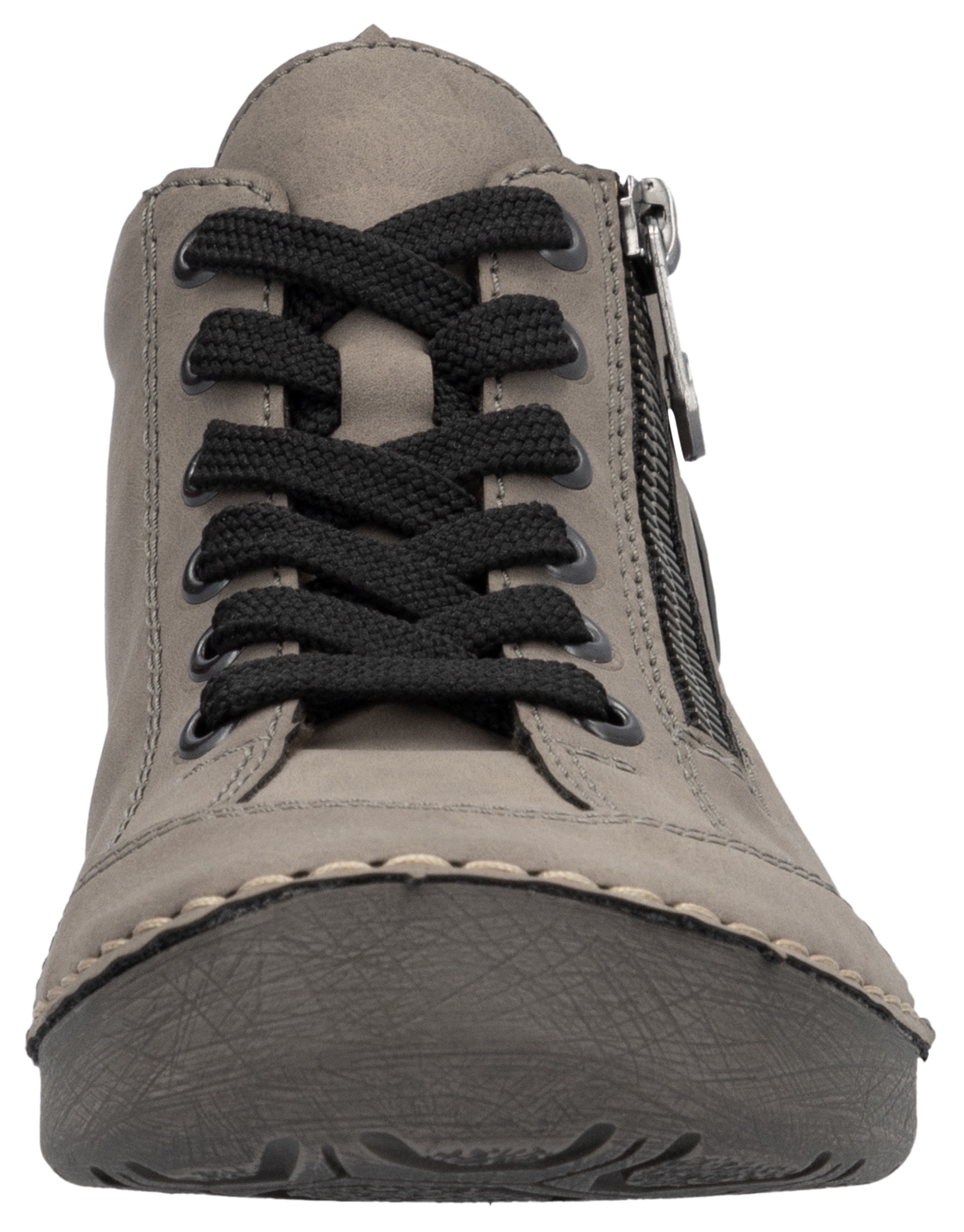 Rieker Schnürboots, Sneaker, Schnürschuh, Outdoorschuh mit Reissverschluss