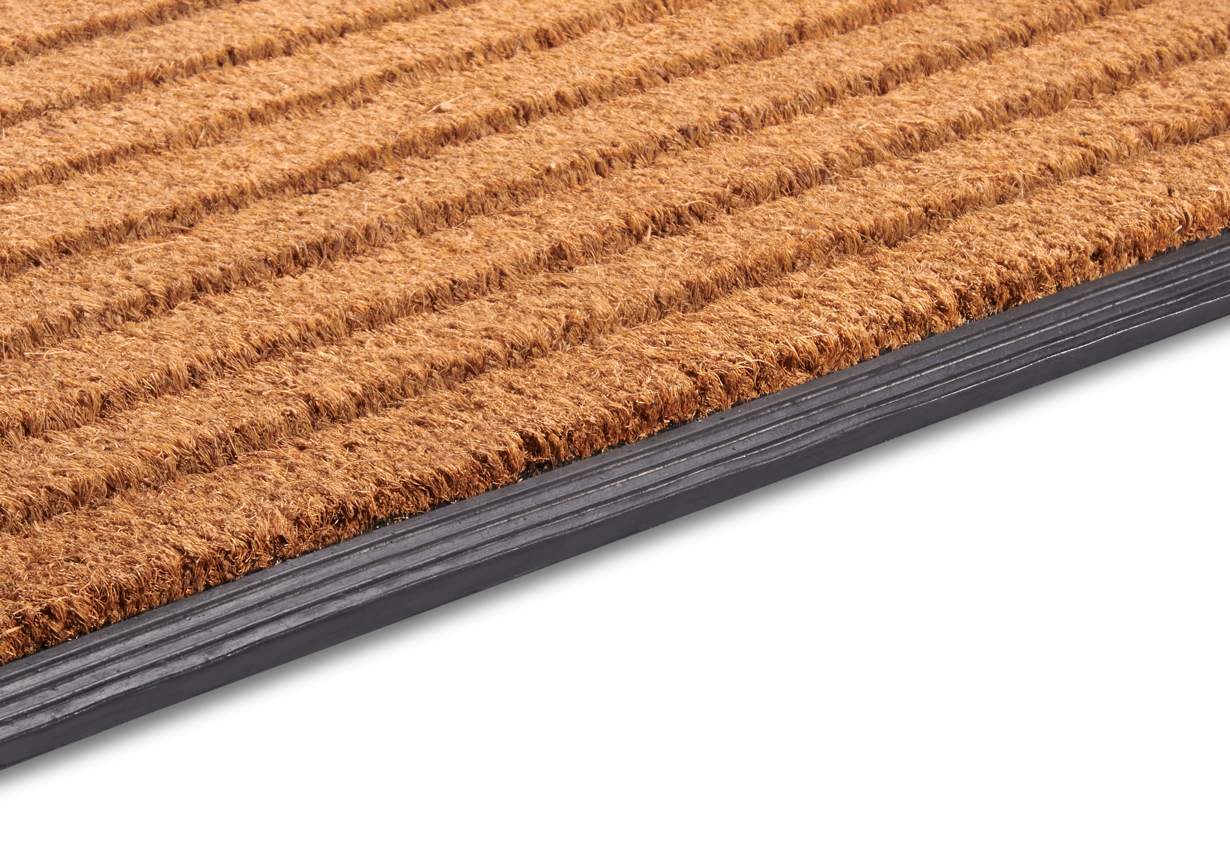 HANSE Home Fussmatte »Mix Mats Gummi Kokos Striped, Türmatte«, rechteckig, 20 mm Höhe, Strapazierfähig, pflegeleicht, robust, wetterfest, UV-beständig