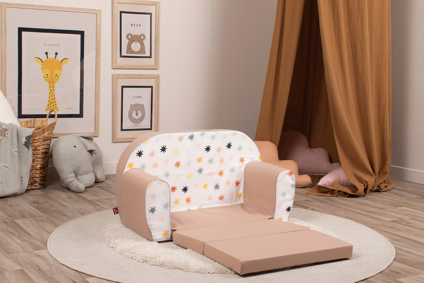 Knorrtoys® Sofa »Pastell Stars« für Kinder; Made in Europe