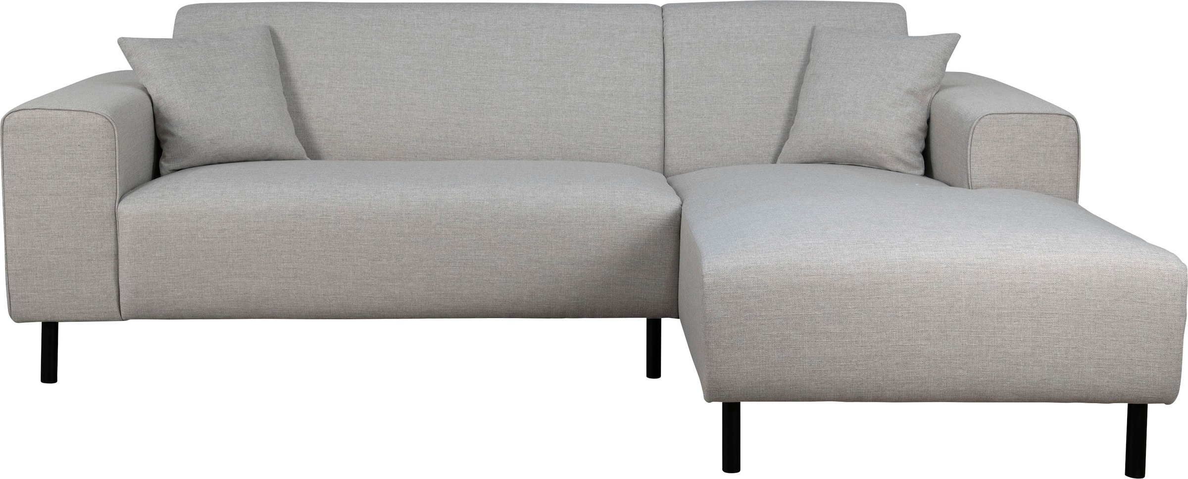 OTTO home Ecksofa "ARROS L-Form mit Wellenunterfederung, Maße B/T/H: 235/163/81 cm" incl. Zierkissen, mit Recamiere rechts/links bestellbar, auch in Cord