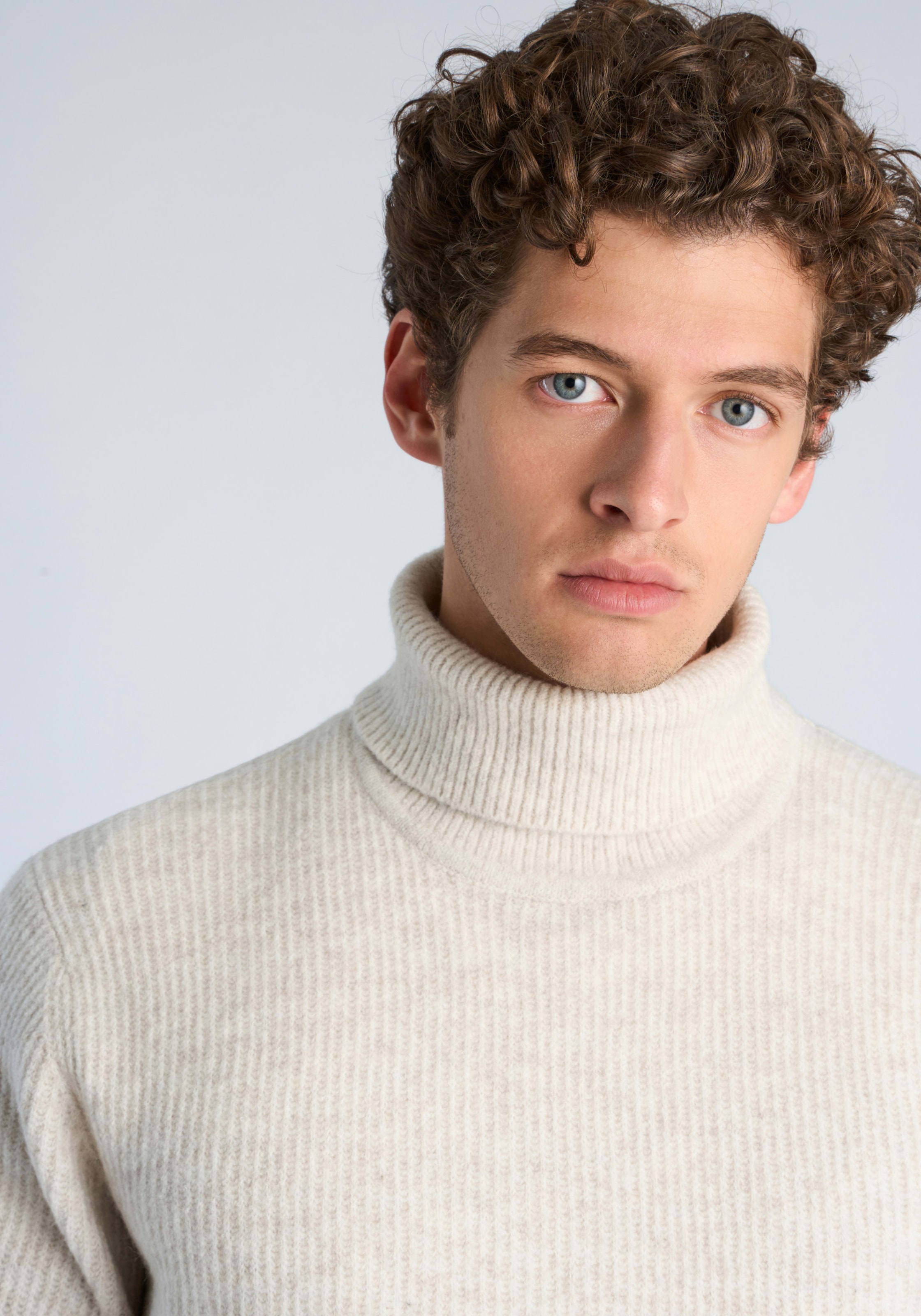 LINDBERGH Rollkragenpullover Strickpullover / Winterpullover mit Wolle und Stretch