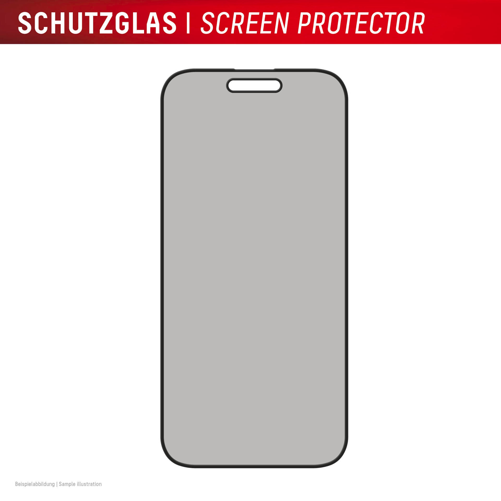 Displex Displayschutzglas »Privacy Glass Full Cover«, für Apple iPhone 16, (1 St.), Displayschutzfolie, Schutzfolie, Bildschirmschutz, kratz- & stossfest