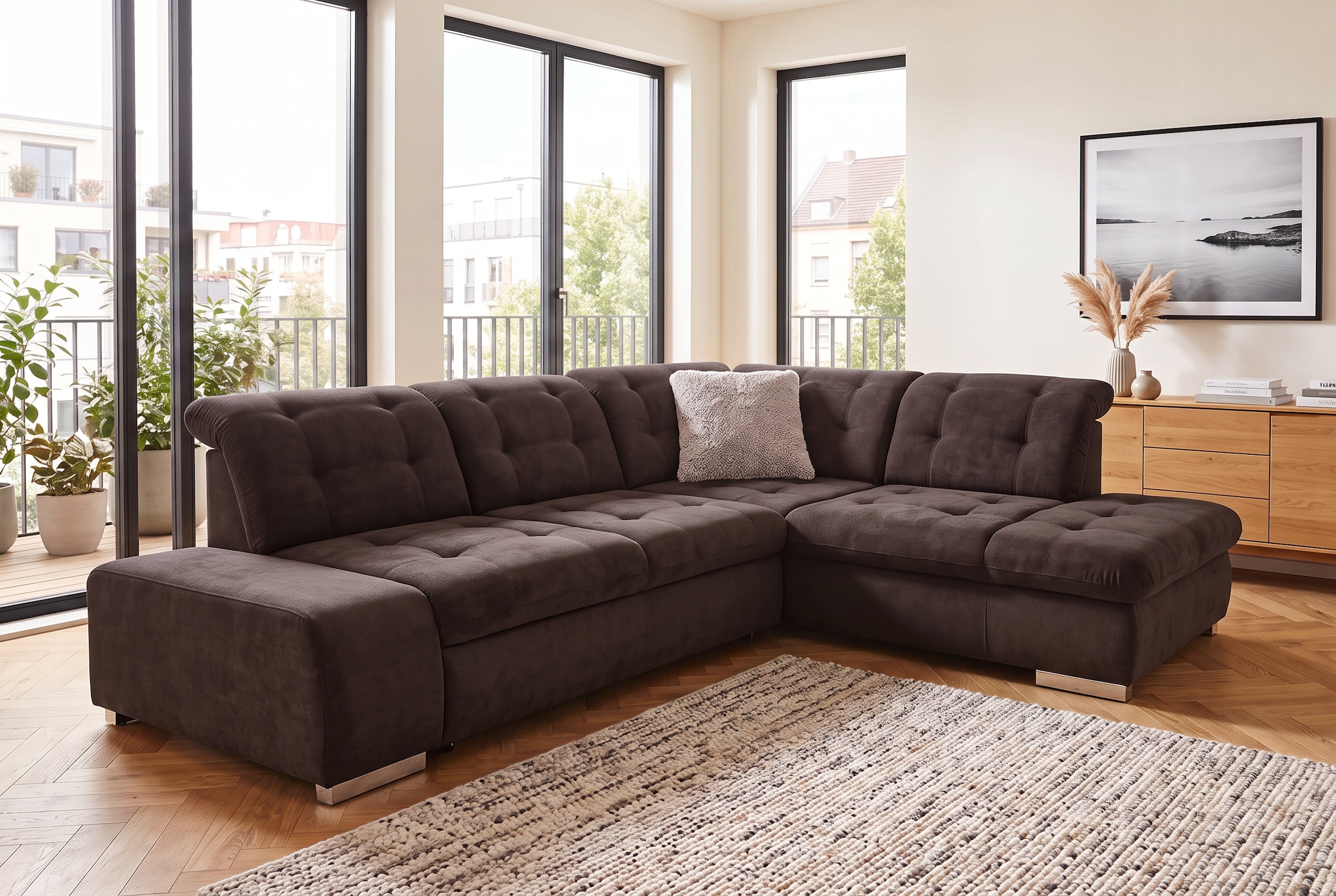 Image of sit&more Ecksofa "Pale L-Form" inklusive Kopfteilverstellung, wahlweise mit Schlaffunktion