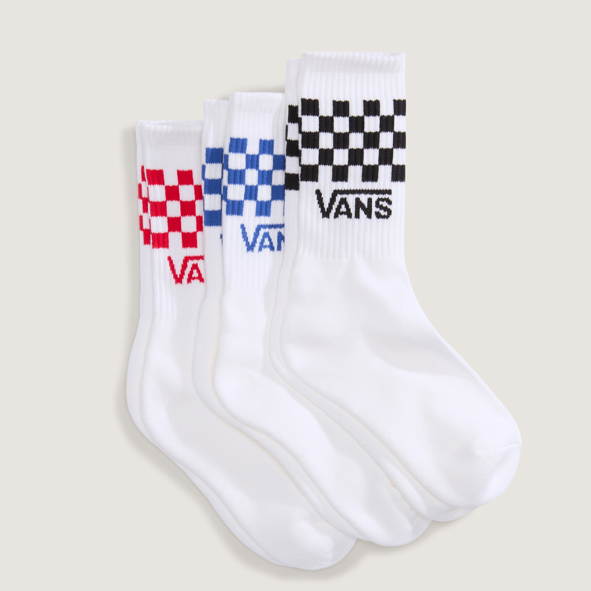 Image of Vans Socken "CLASSIC CHECK CREW" 3 Paar tlg. für Kids, dreierpack, elastische Passform, bequemer Materialmix