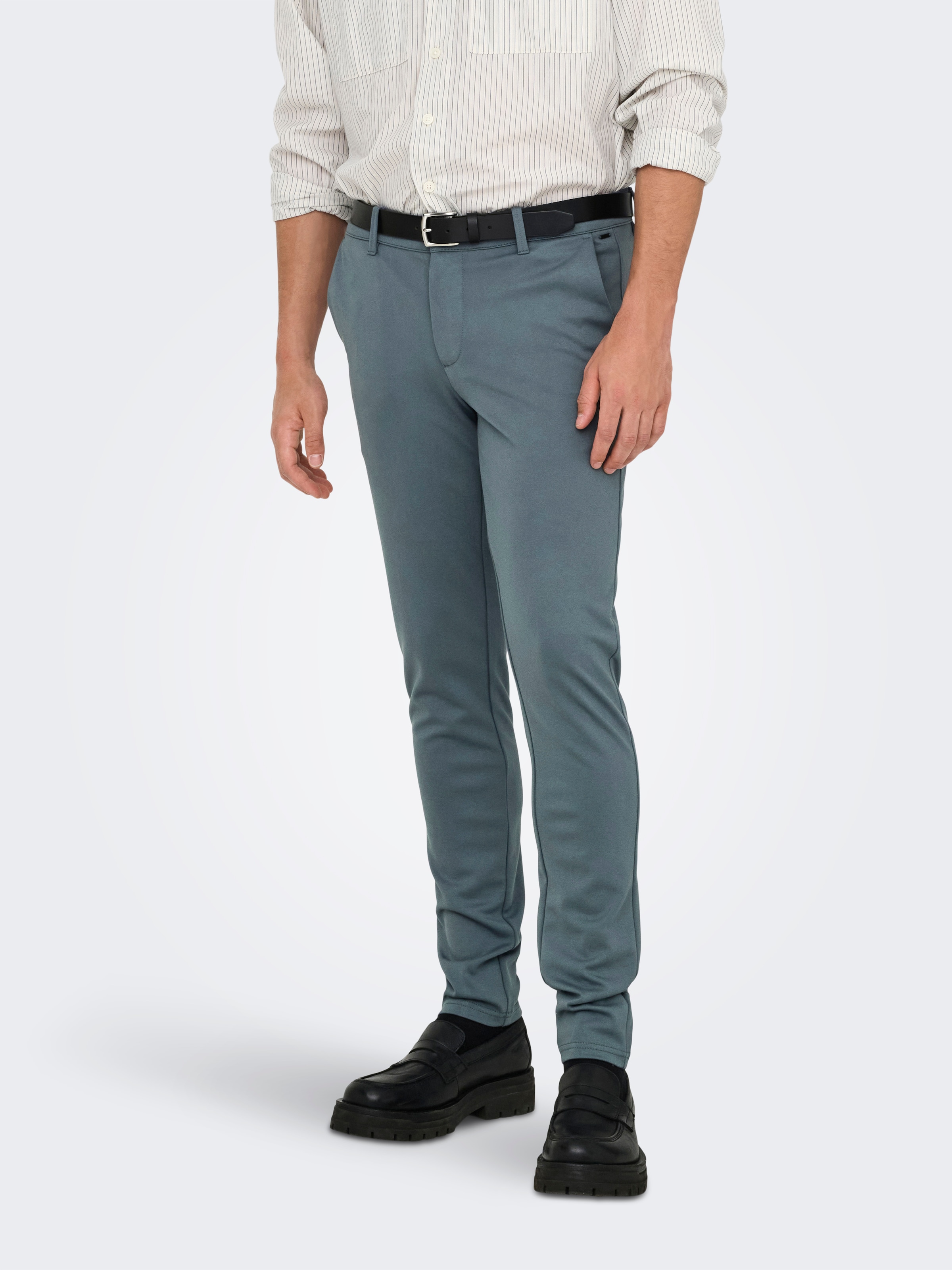 Image of ONLY & SONS Chinohose "ONSMARK SLIM GW 0209 PANT NOOS" Viskosemischung, slim fit