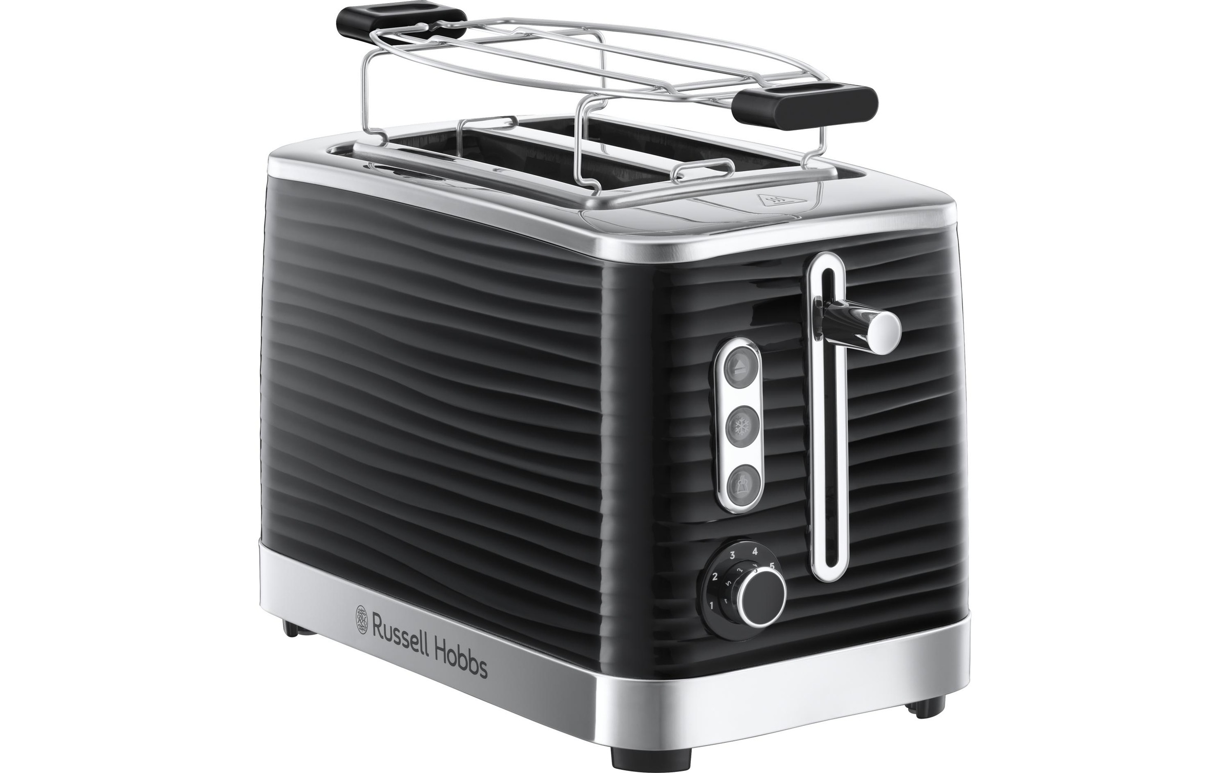 Image of RUSSELL HOBBS Toaster "Inspire 24371-56 Schwarz" 2 kurze Schlitze für 2 Scheiben 1050 W