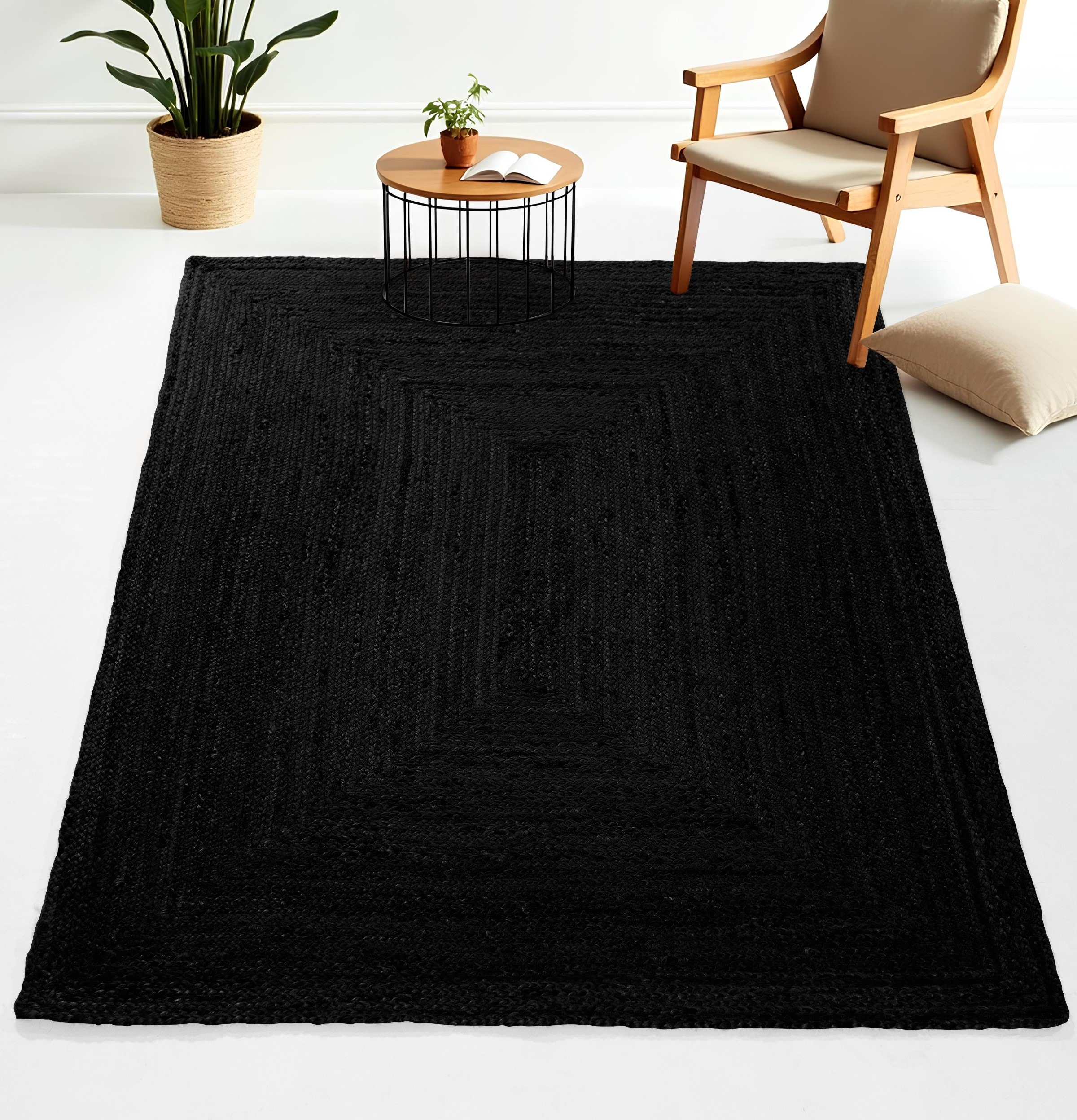 carpetfine Teppich »Nele Juteteppich Naturfaser« rechteckig 6 mm Höhe geflochtener Wendeteppich aus 100% Jute, quadratisch und als Läufer