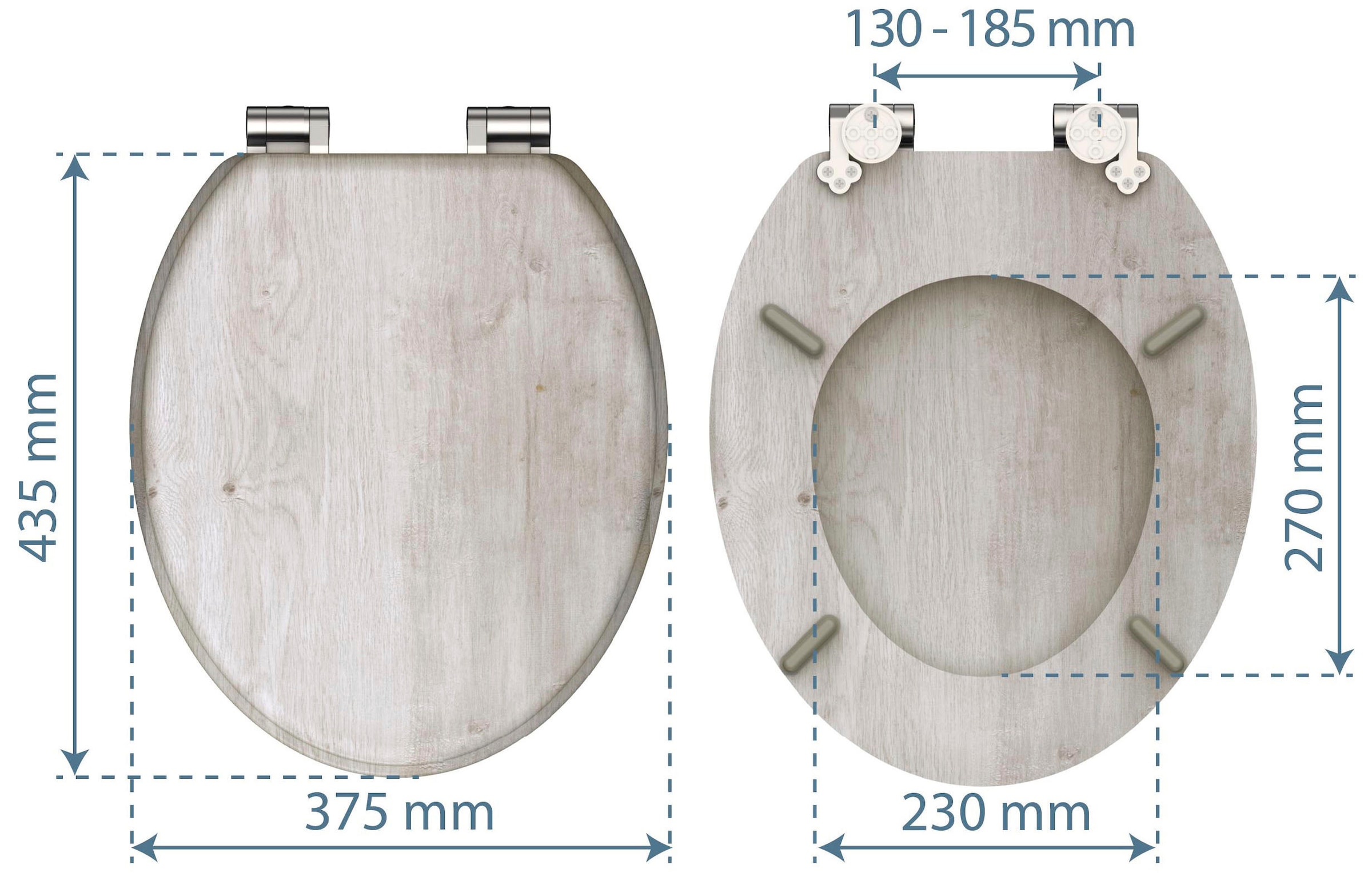Schütte WC-Sitz »LIGHT WOOD«, mit Absenkautomatik und MDF-Holzkern