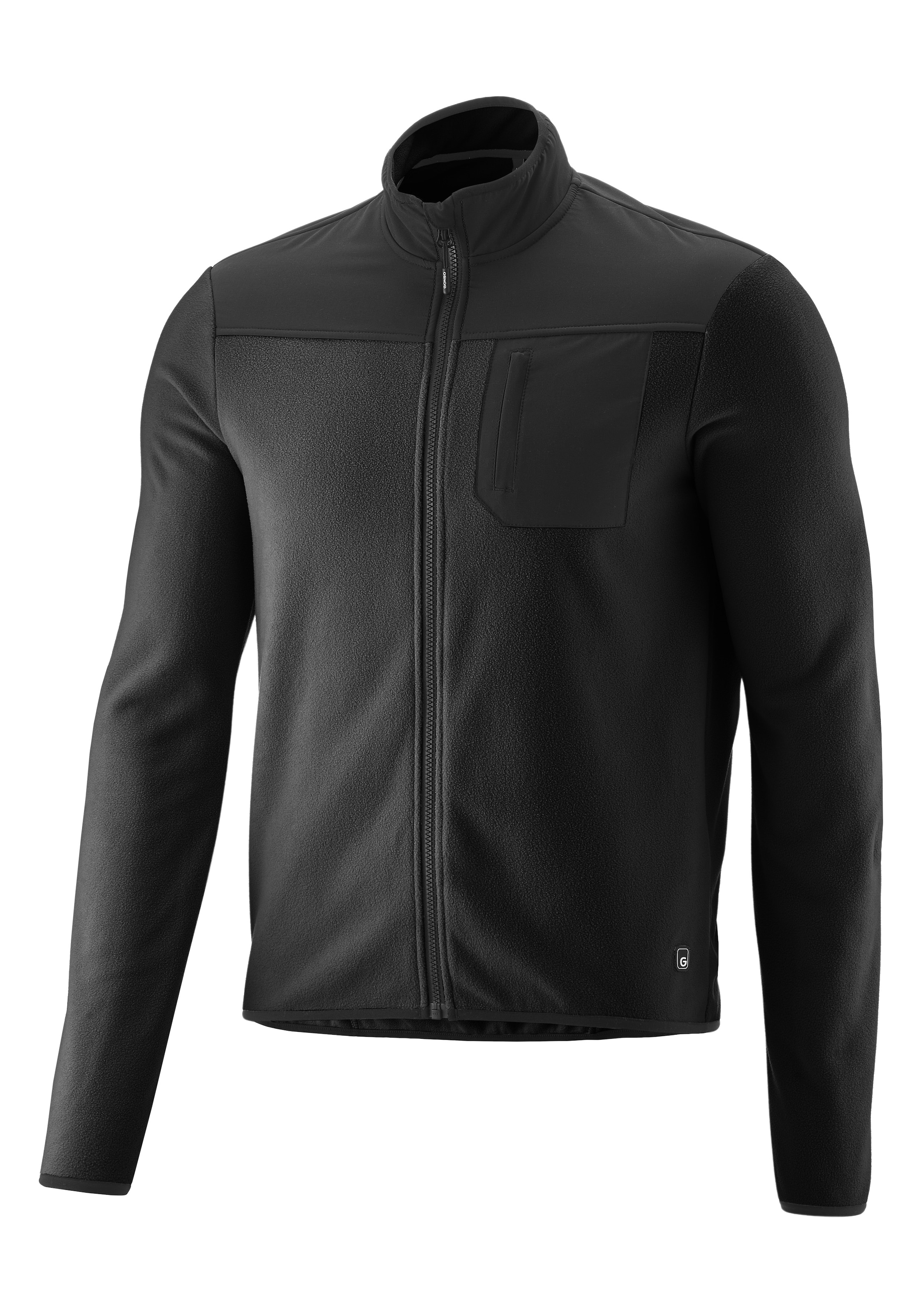 Gonso Maillot de cyclisme »Adventure Jersey Fleece M« maillot vélo homme manches longues, matière polaire douce, maillot zippé intégral